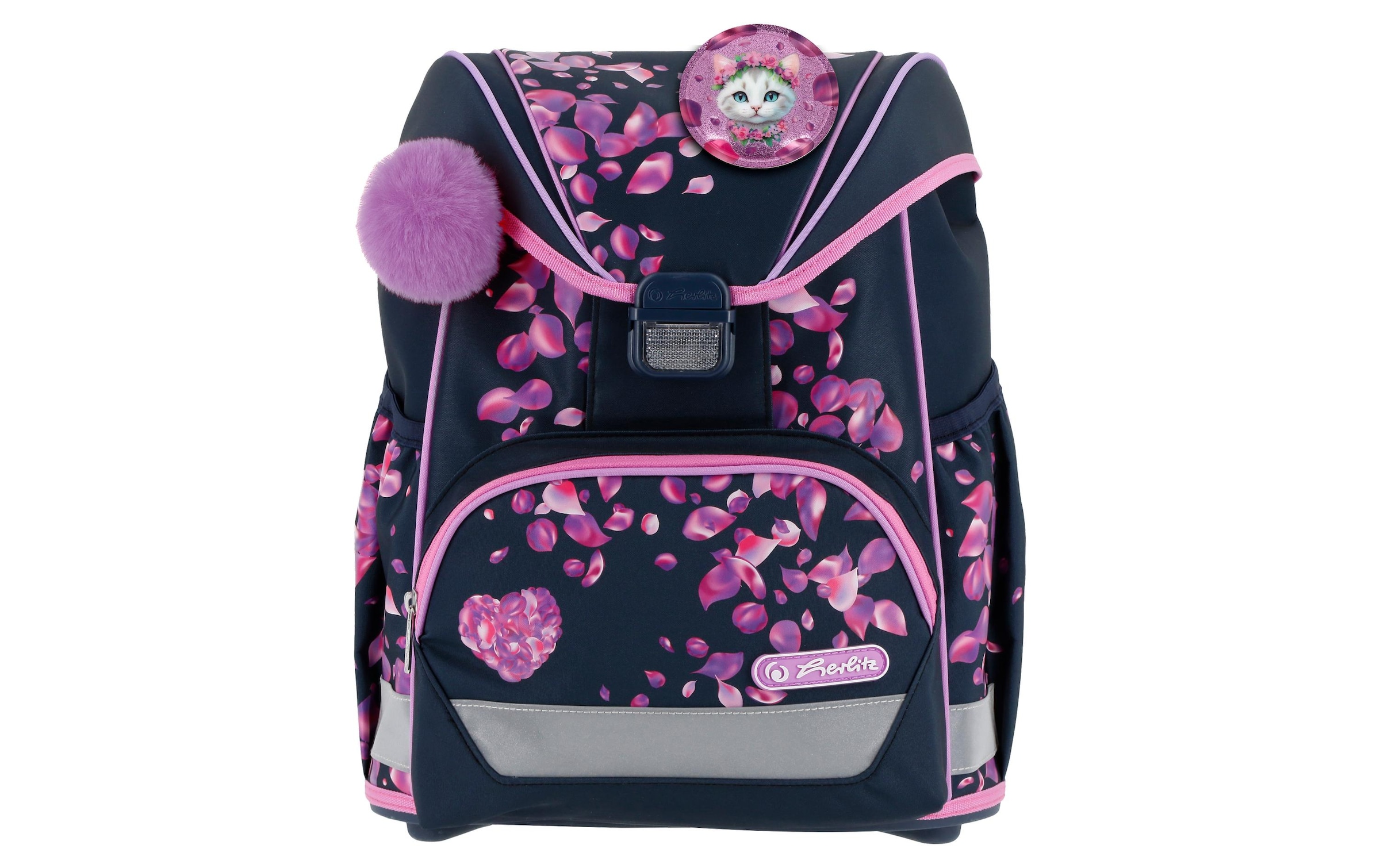 Herlitz Schulrucksack »UltraLight Plus Blossom Dance 4-teilig, 16 l«