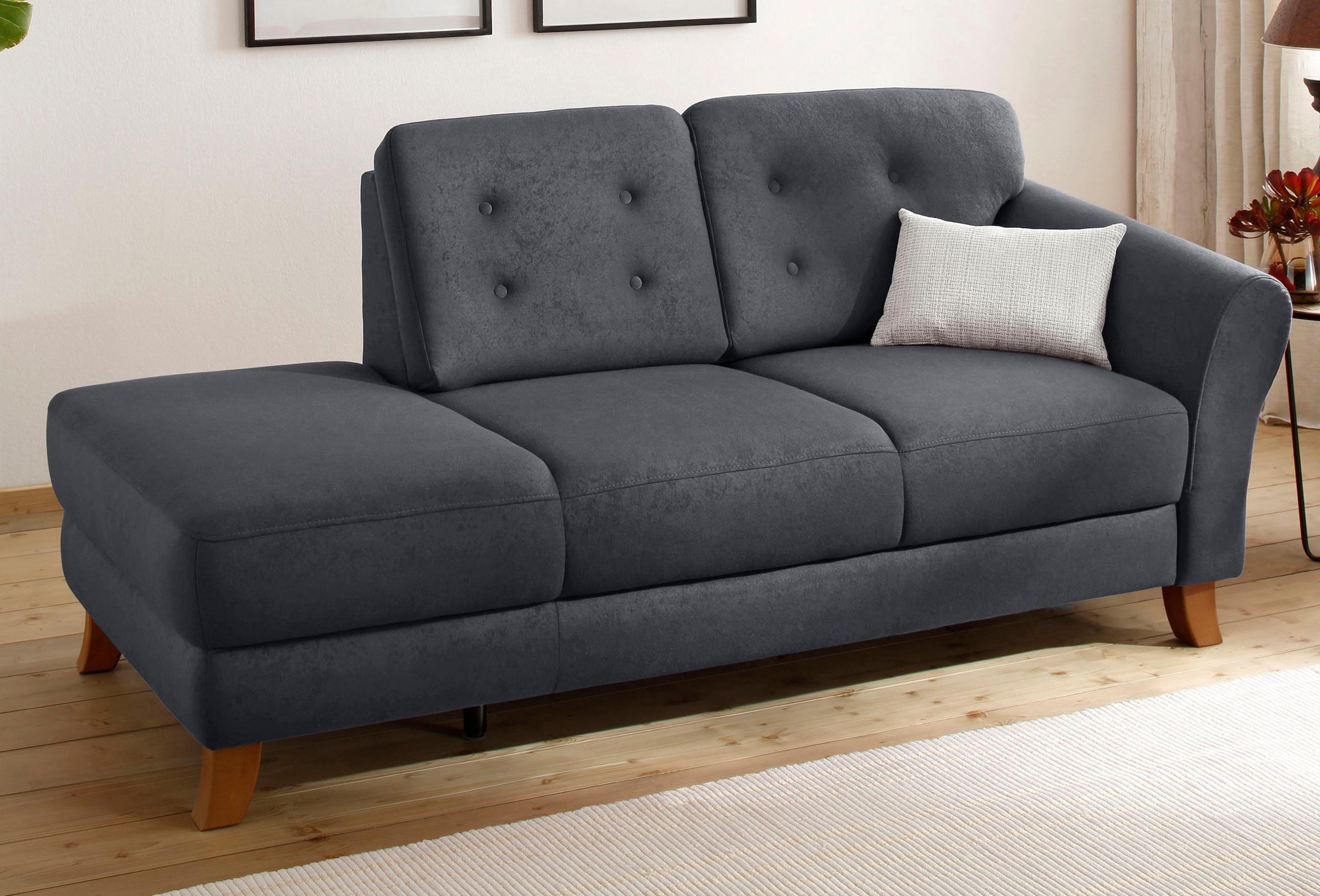 Home affaire Recamiere »Trondheim« freistehend, mit Federkern, Knopfheftung im Rücken