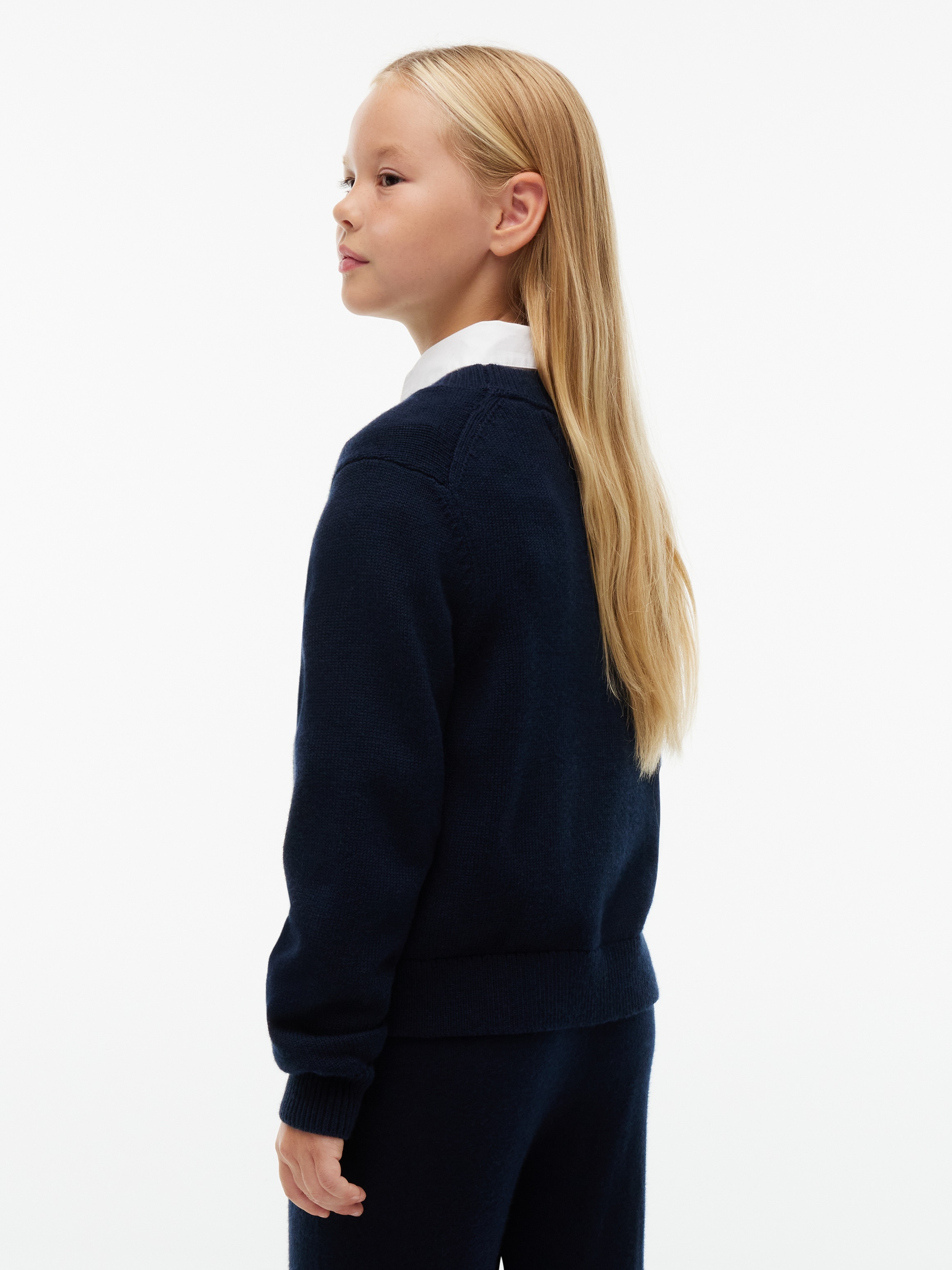 Tommy Hilfiger Pull en tricot mit Wolle, Regular Fit, Kinder bis 16 Jahre
