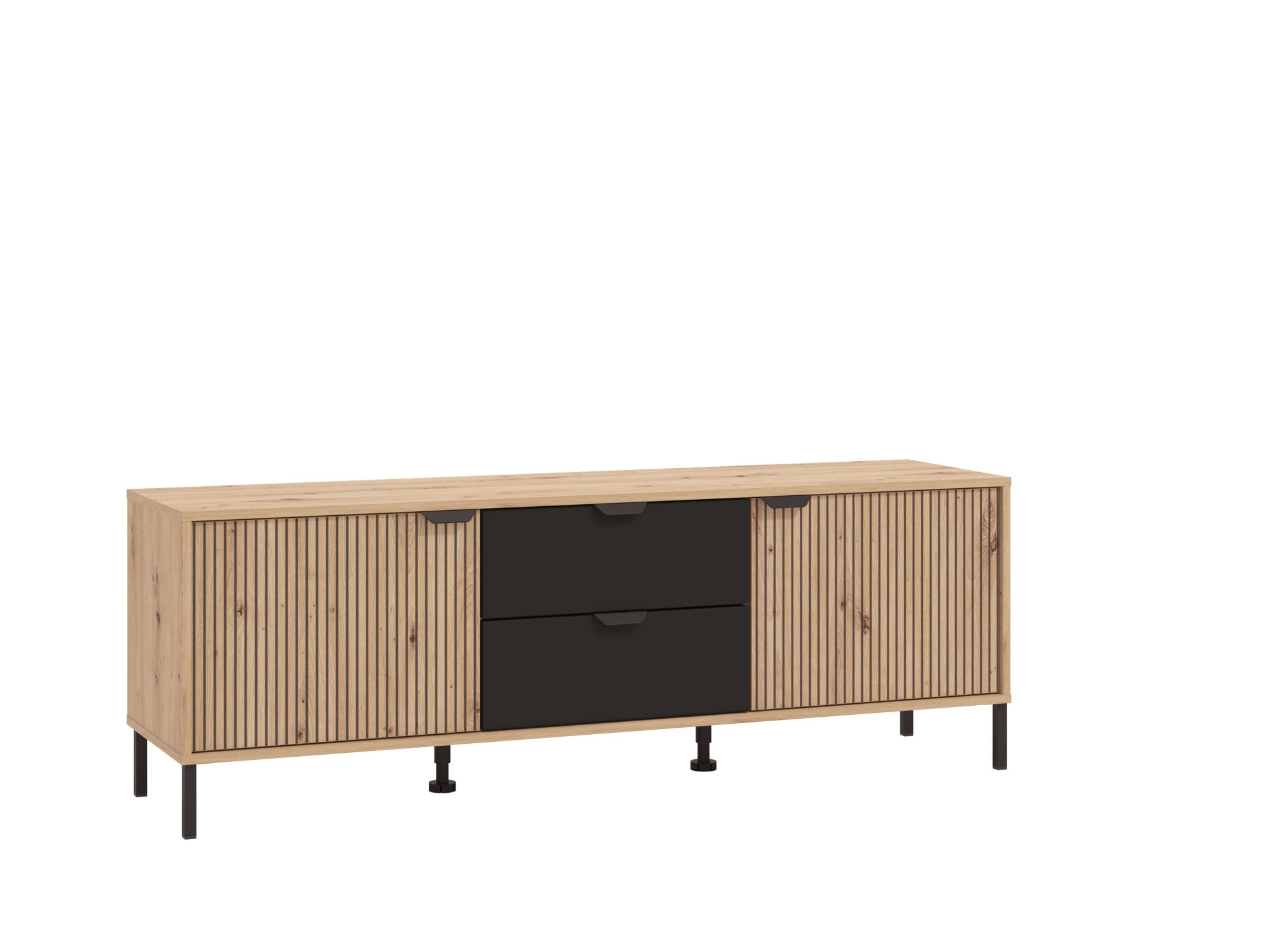 Home affaire Ensemble de salon »Mayenne, inkl. Vitrine H195cm, Highboard H137,5cm, TV-Board, Wandregal« Komplett-Set, 4 cuis tlg.