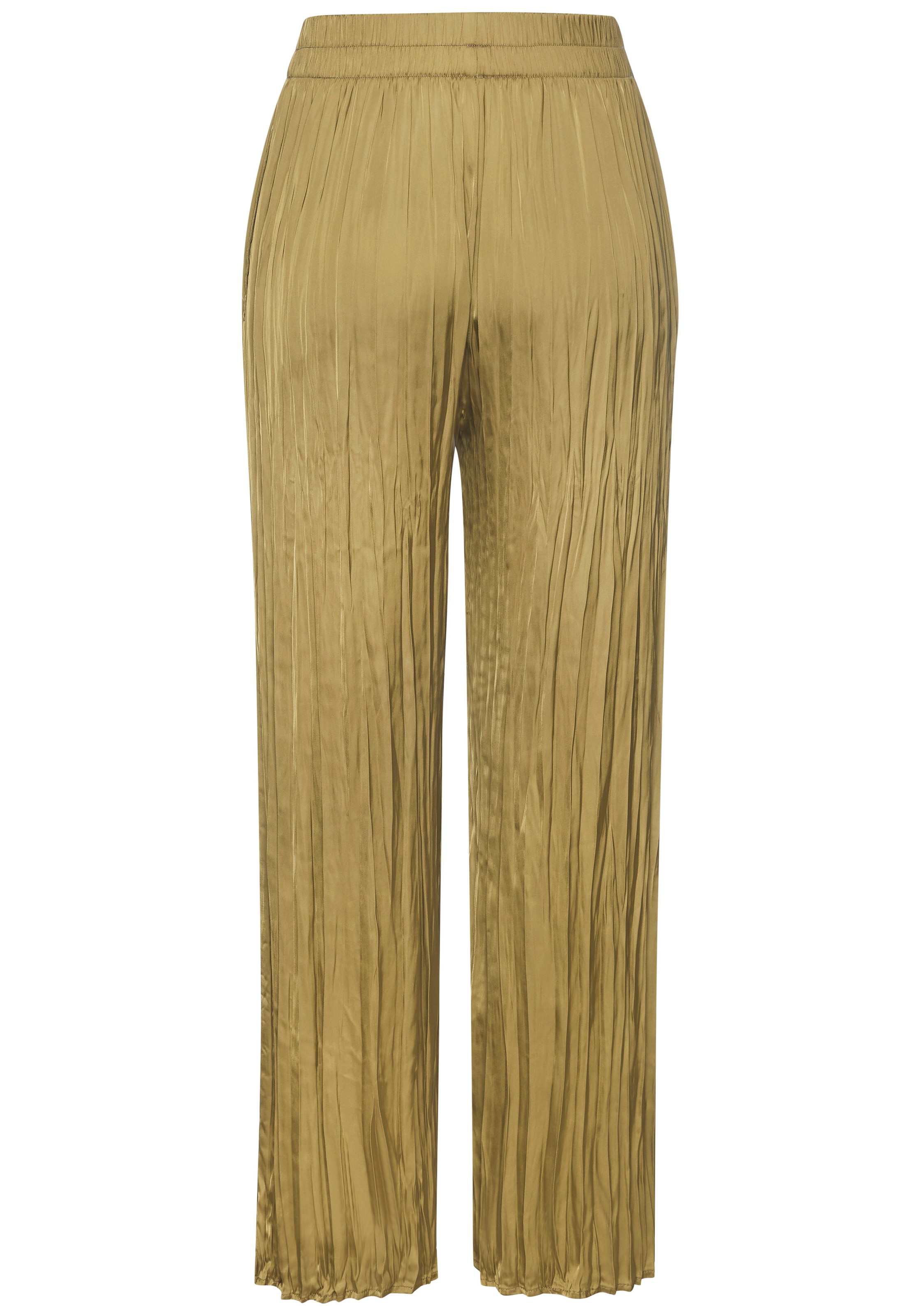 LASCANA Pantalon palazzo »mit weiten, plissierten Hosenbeinen«  avec plis plissés, satin léger, pantalon d'été aéré, élégant