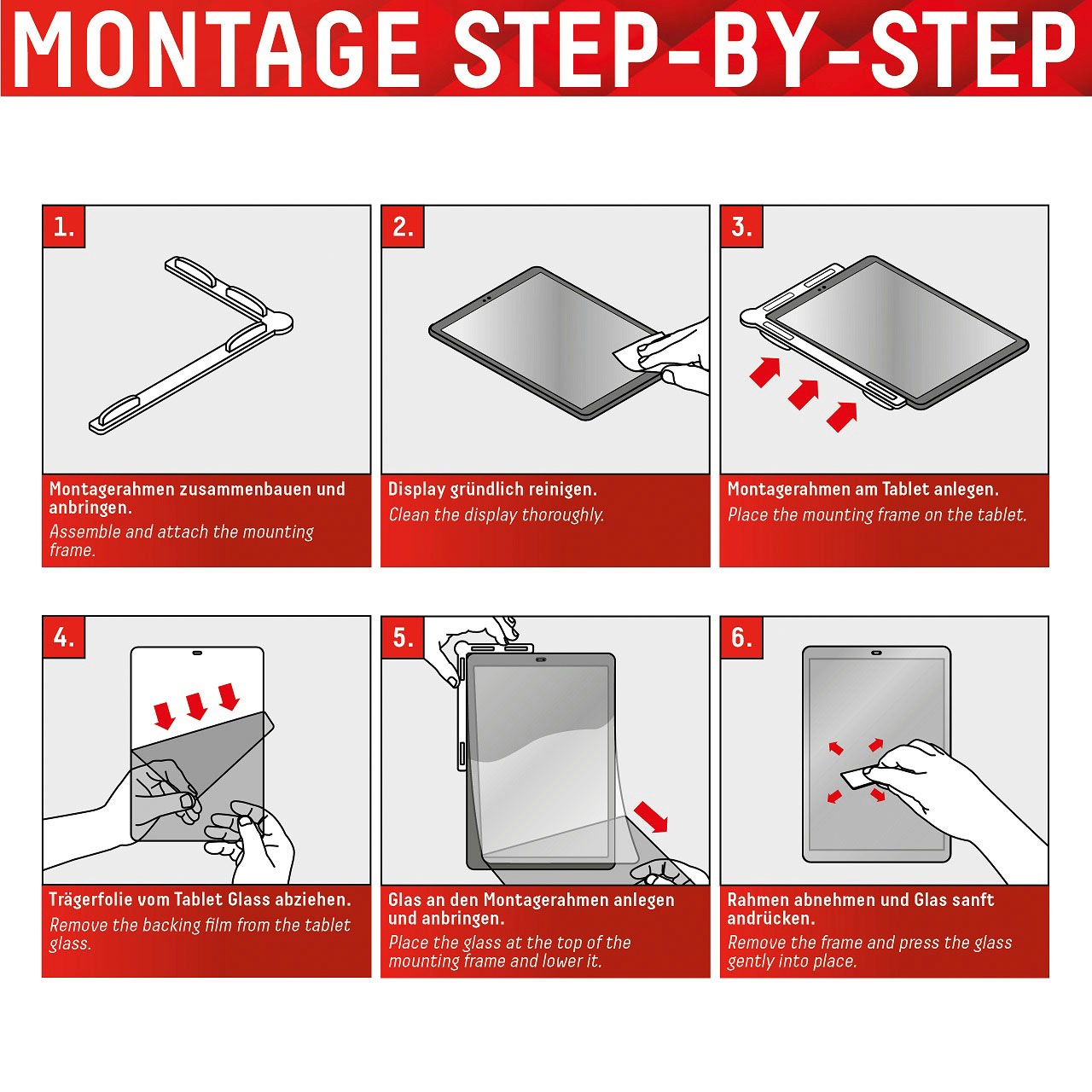 Displex Displayschutzfolie »Tablet Glass iPad Pro 12,9" (3/4/5 Gen.)« für iPad Pro 12,9" (3/4/5/6 Gen.)