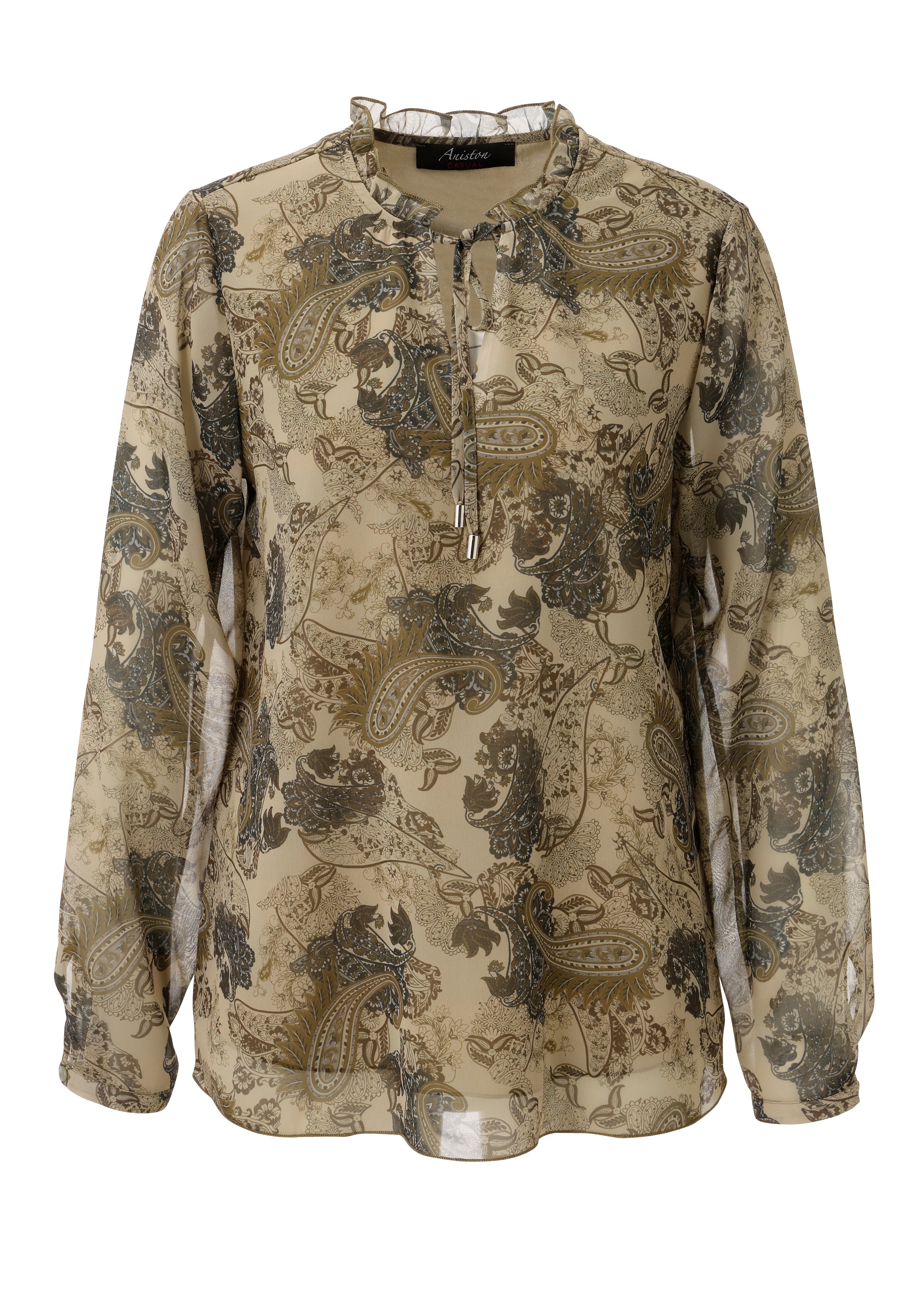 Aniston CASUAL Schlupfbluse mit farbharmonischem Paisley-Muster - NEUE KOLLEKTION
