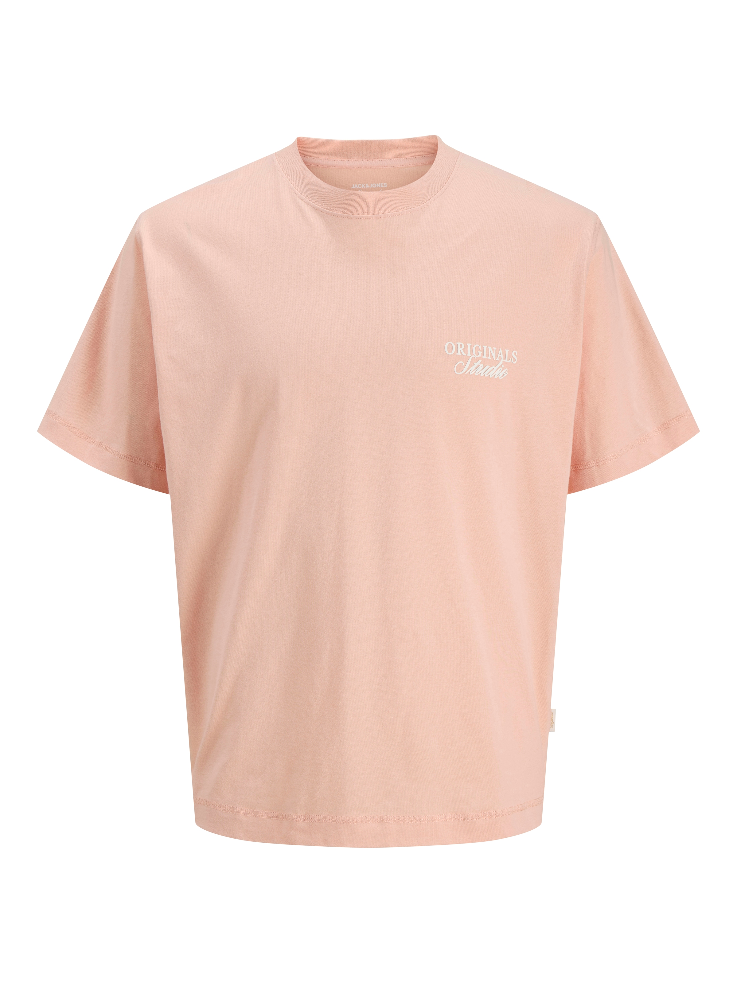 Jack & Jones Rundhalsshirt »JORNORREBRO TYPO TEE SS CREW NECK NOOS« Baumwolle, relaxed fit