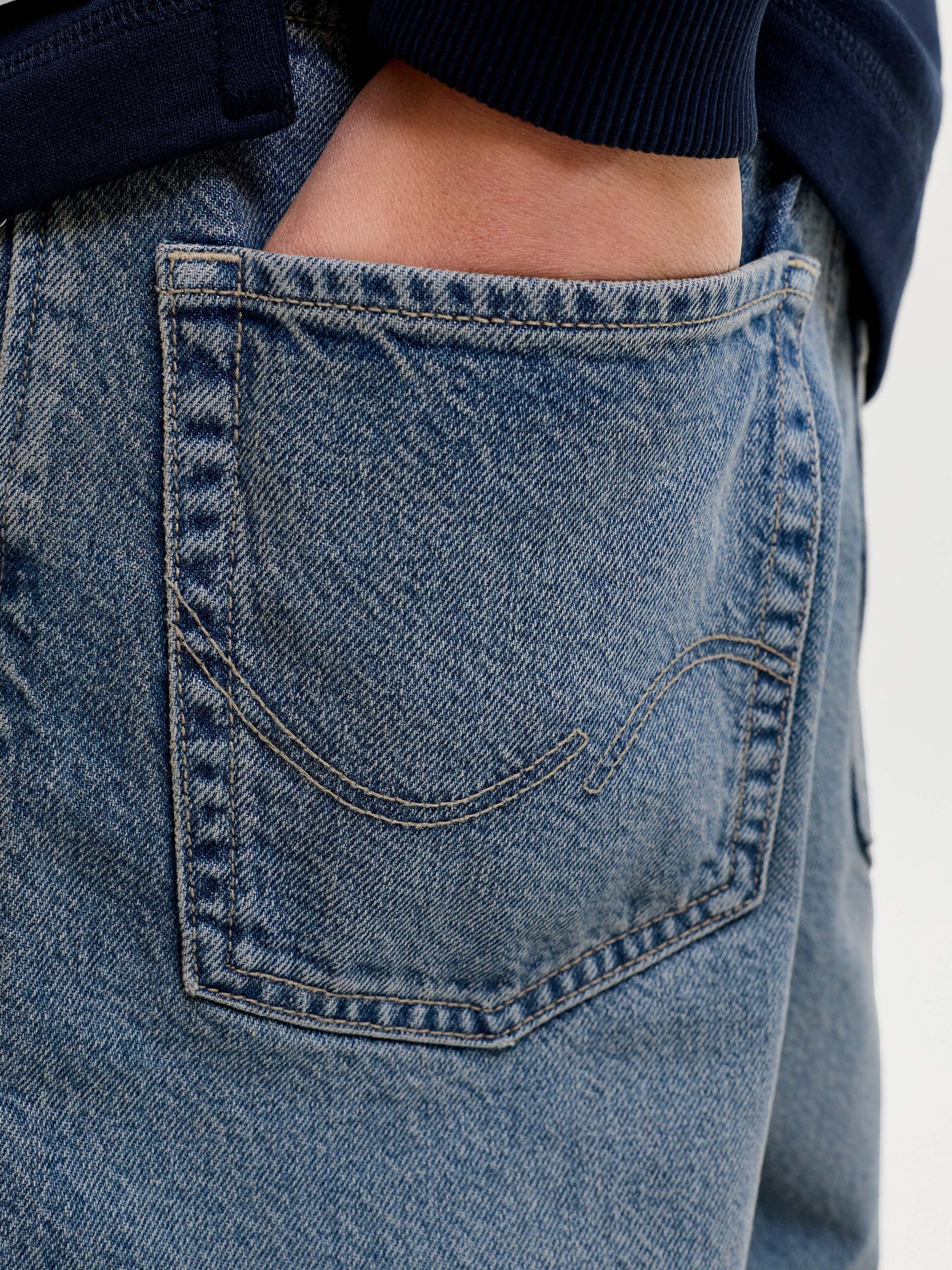 Jack & Jones Junior Relax-fit-Jeans »JJIALEX JJORIGINAL SQ 032 SN JNR« Baumwolle, relaxed fit