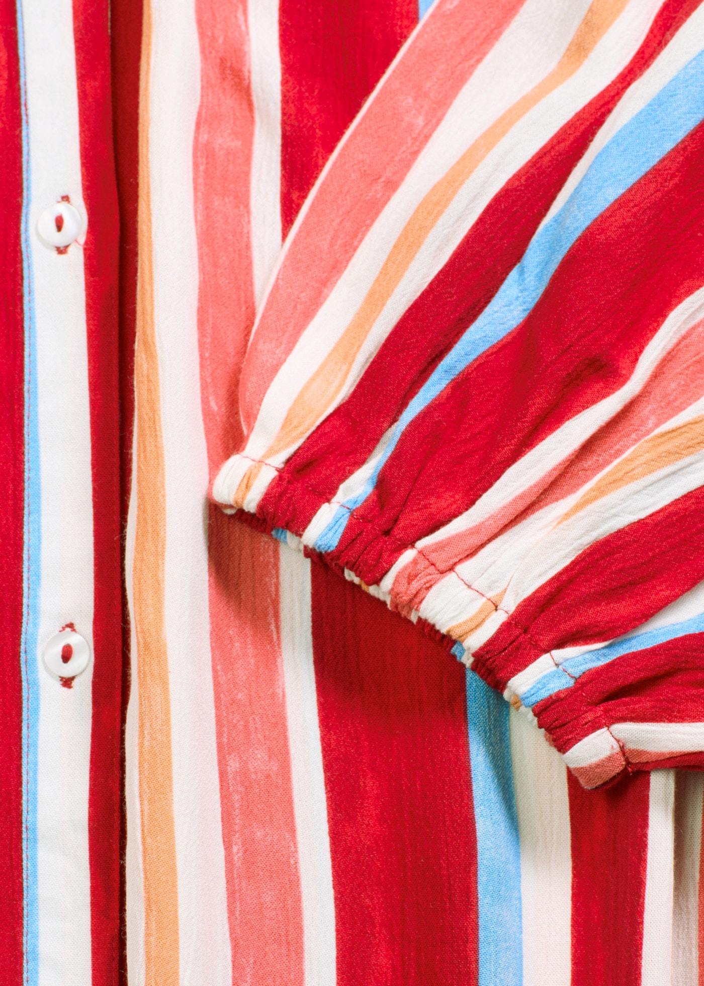 bonprix Tunikakleid aus Viskose, mit Knopfleiste, Loose Fit, gestreift
