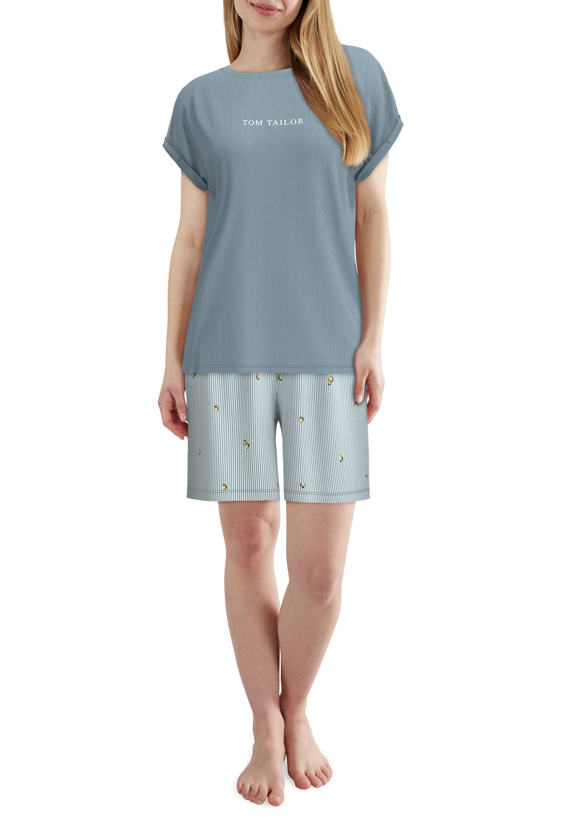 TOM TAILOR Shorty atmungsaktiv, Viskosemix