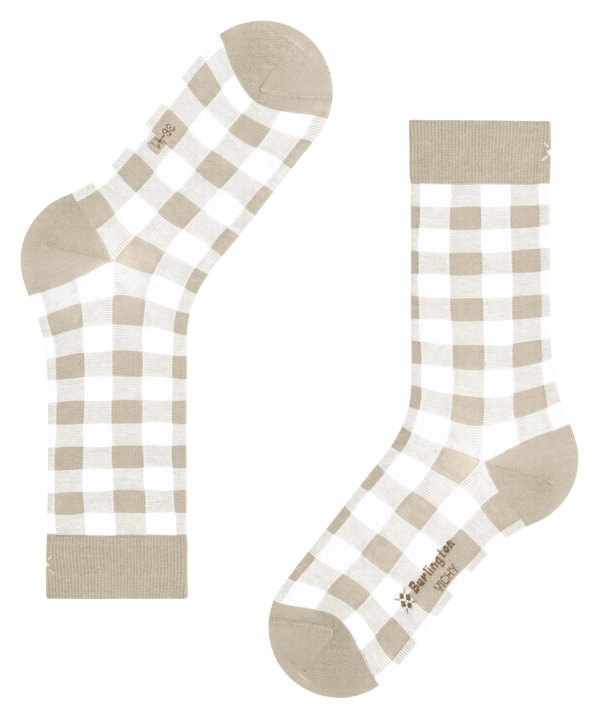 Burlington Socken »Vichy« Einheitsgrösse 36-41, Karomuster, gekämmte Baumwolle