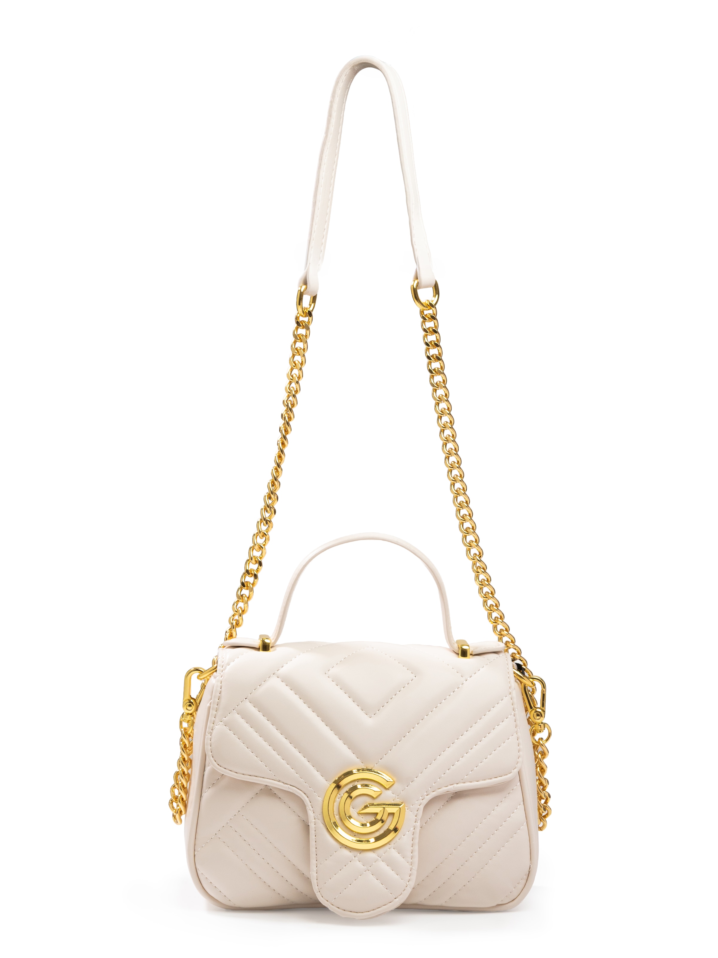 Gabriella GUCCI Sac à main »KATTY« Sac bandoulière pour femme, sac à main, sac de transport avec décoration logo