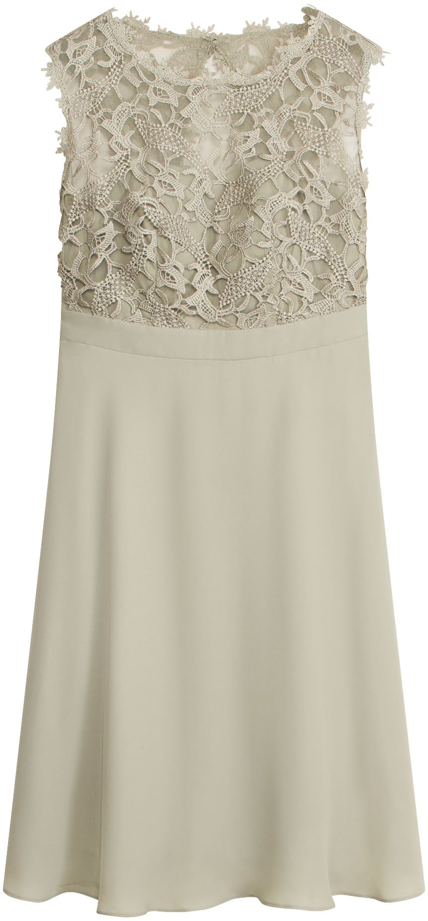 bonprix Minikleid »Minikleid mit Spitze« 1 tlg. für besondere Anlässe, aus Polyester, taillierte Passform