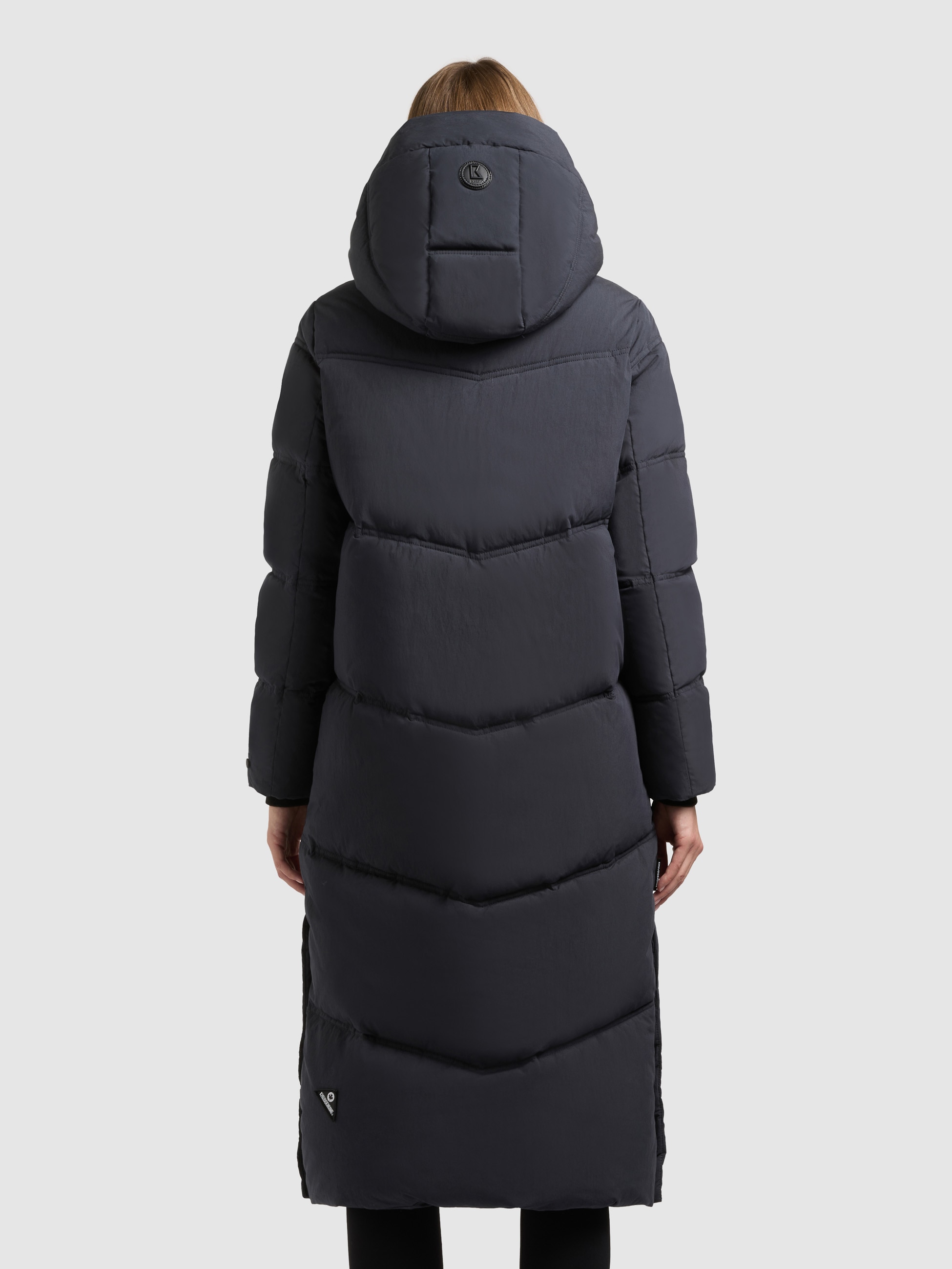 khujo Steppmantel »RITZ« praktische Seitenschlitze mit Reissverschluss, abnehmbare Kapuze