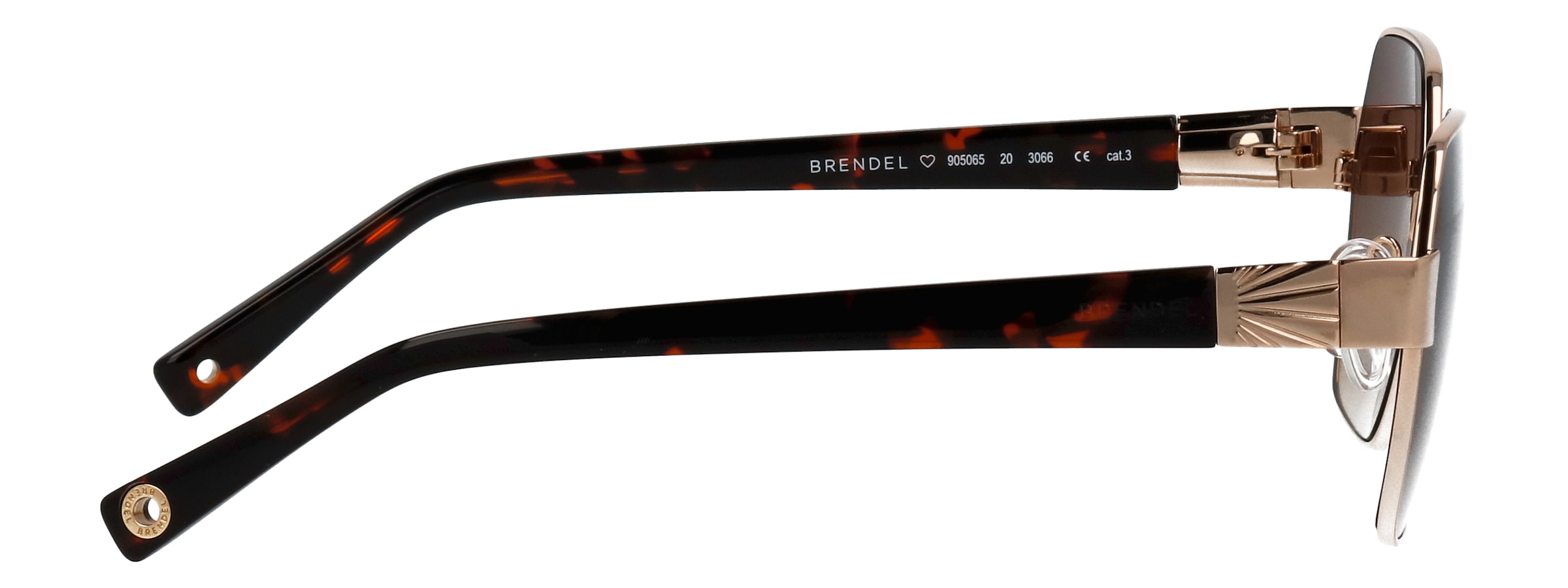 BRENDEL eyewear Lunettes de soleil »Modell 905065« Form Hexagon, Logoschriftzug auf Bügel, Metallfassung