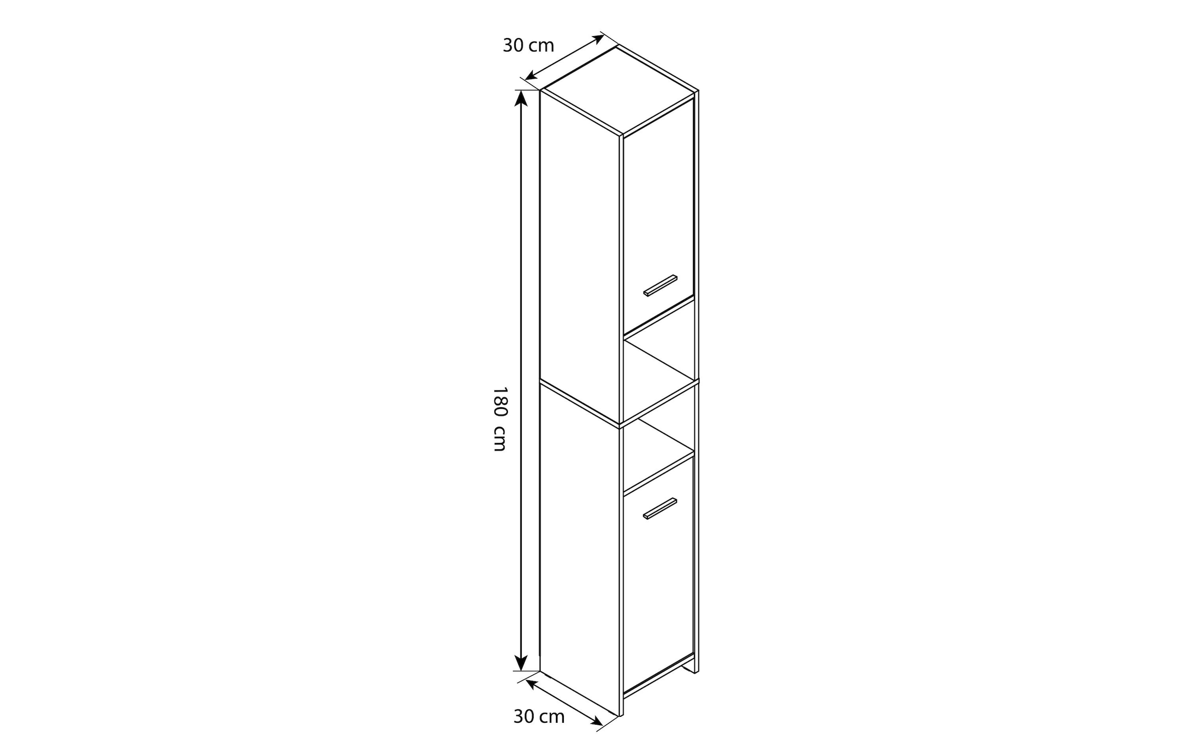 VCM Armoire haute »Zalo L 30 x 180 cm«