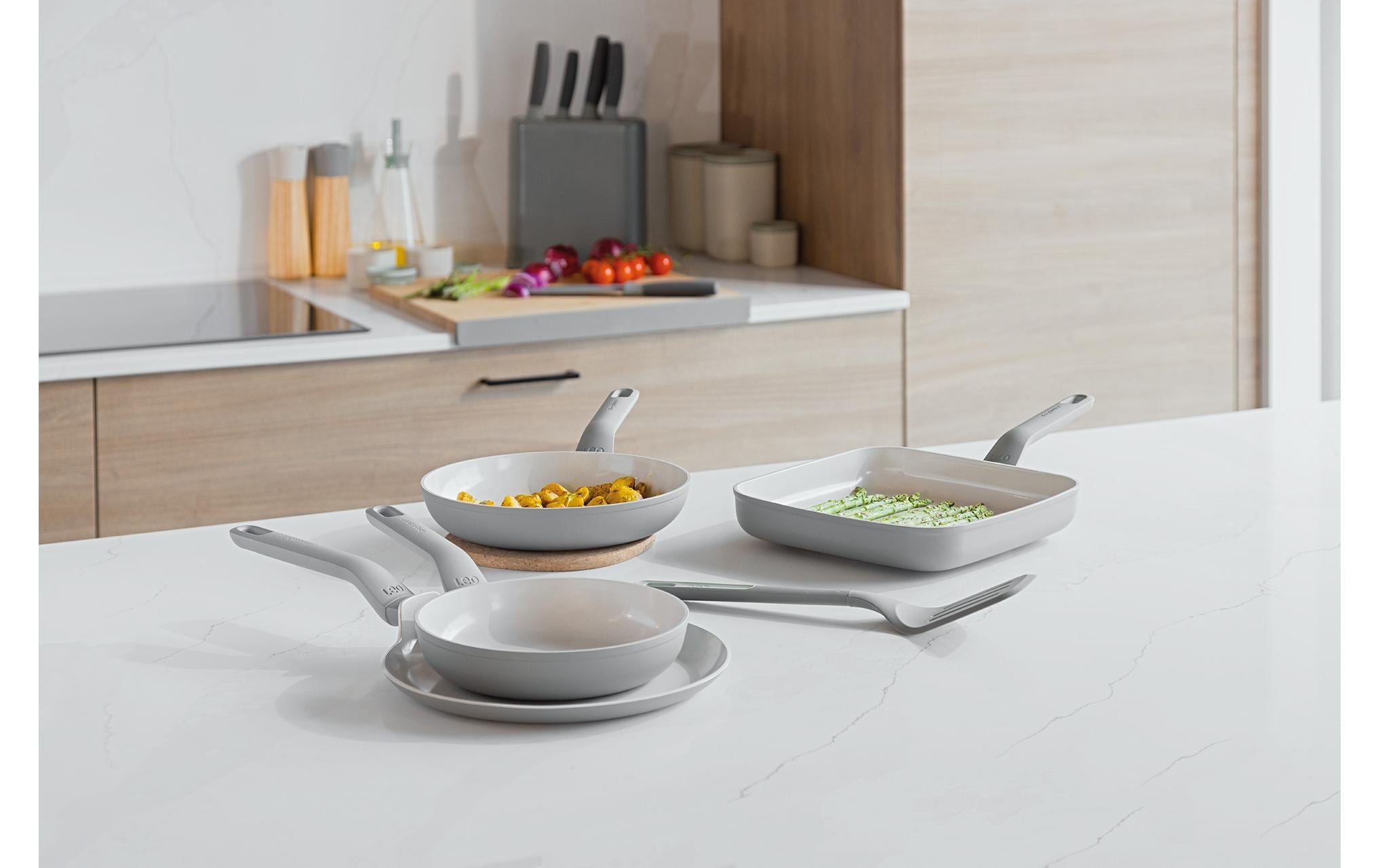 BergHOFF Poêle à frire »Leo Balance 5-teilig, Moonmist« Aluminium 5 cuis tlg.