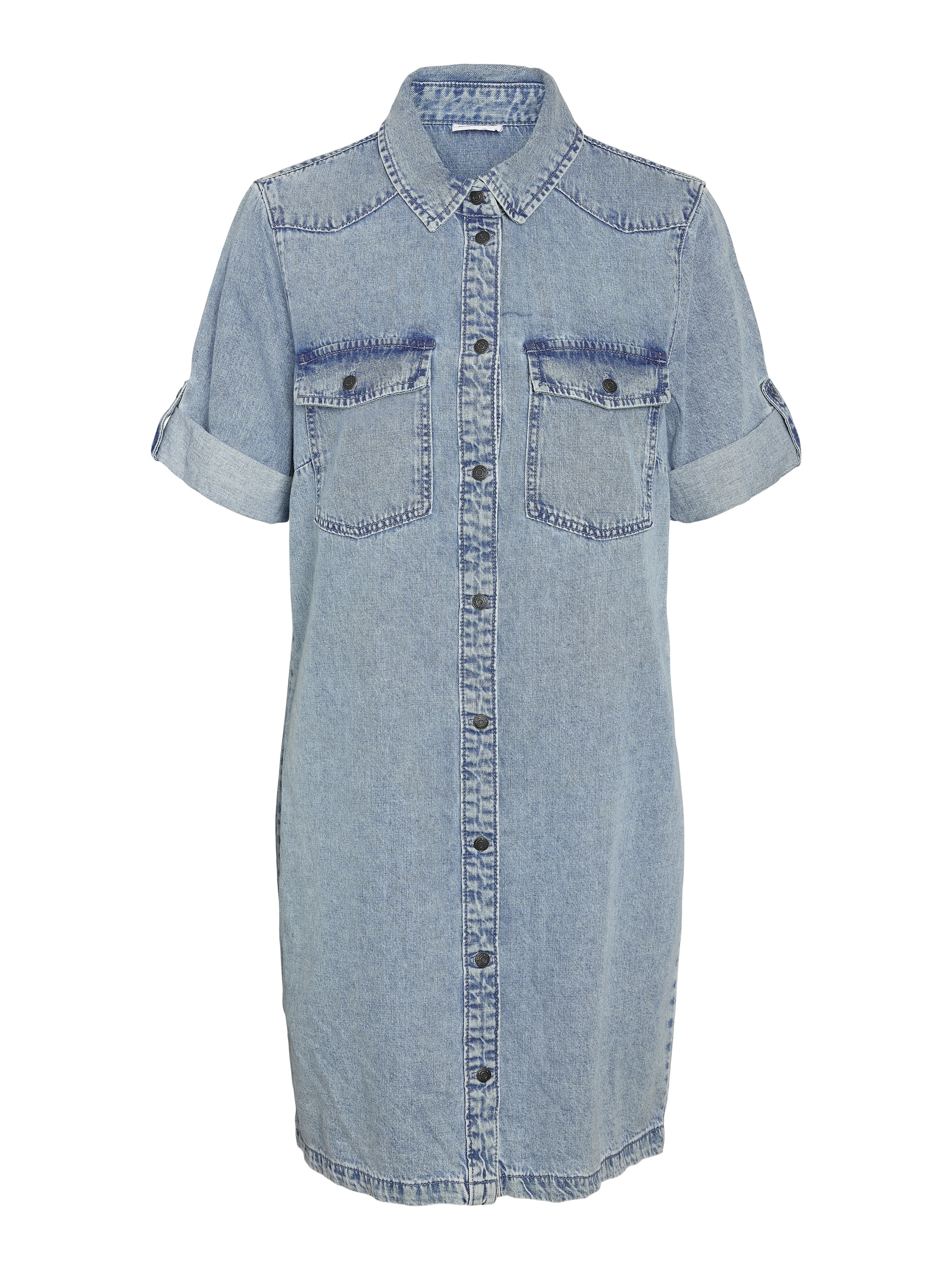 Noisy may Jeanskleid »NMNEW SIGNE S/S DENIM DRESS VI003LB NOOS« Brusttaschen