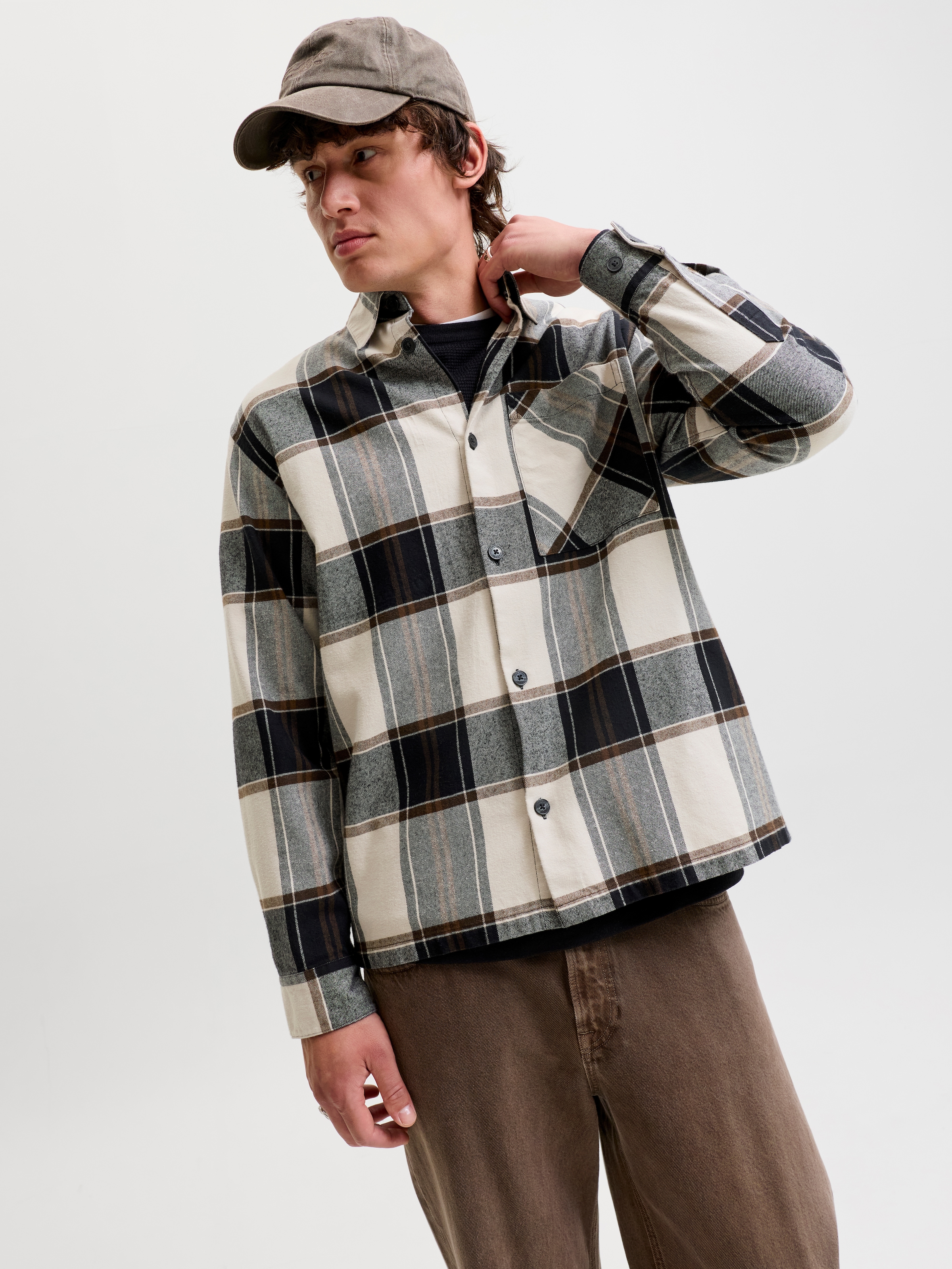 Jack & Jones Chemise à manches longues »JJEJACKSON OVERSHIRT LS SN« coton, coupe décontractée