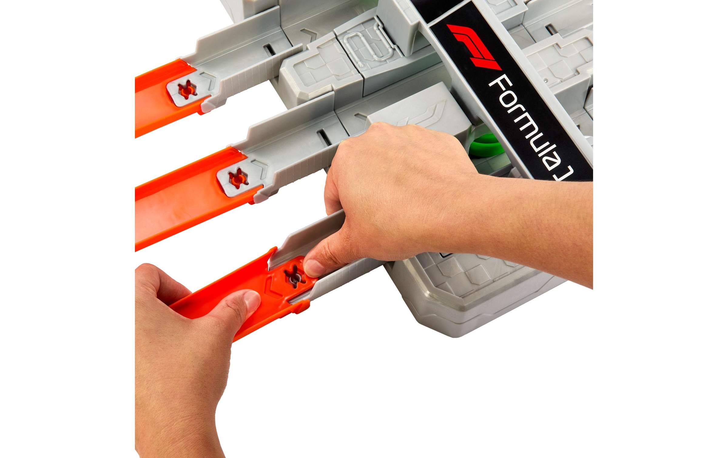 Hot Wheels Circuit de voitures »Hot Wheels Racing Hero Trackset« Formel 1 Grand Prix-Rennstrecke mit 3 Spielzeugautos im Massstab 1:64