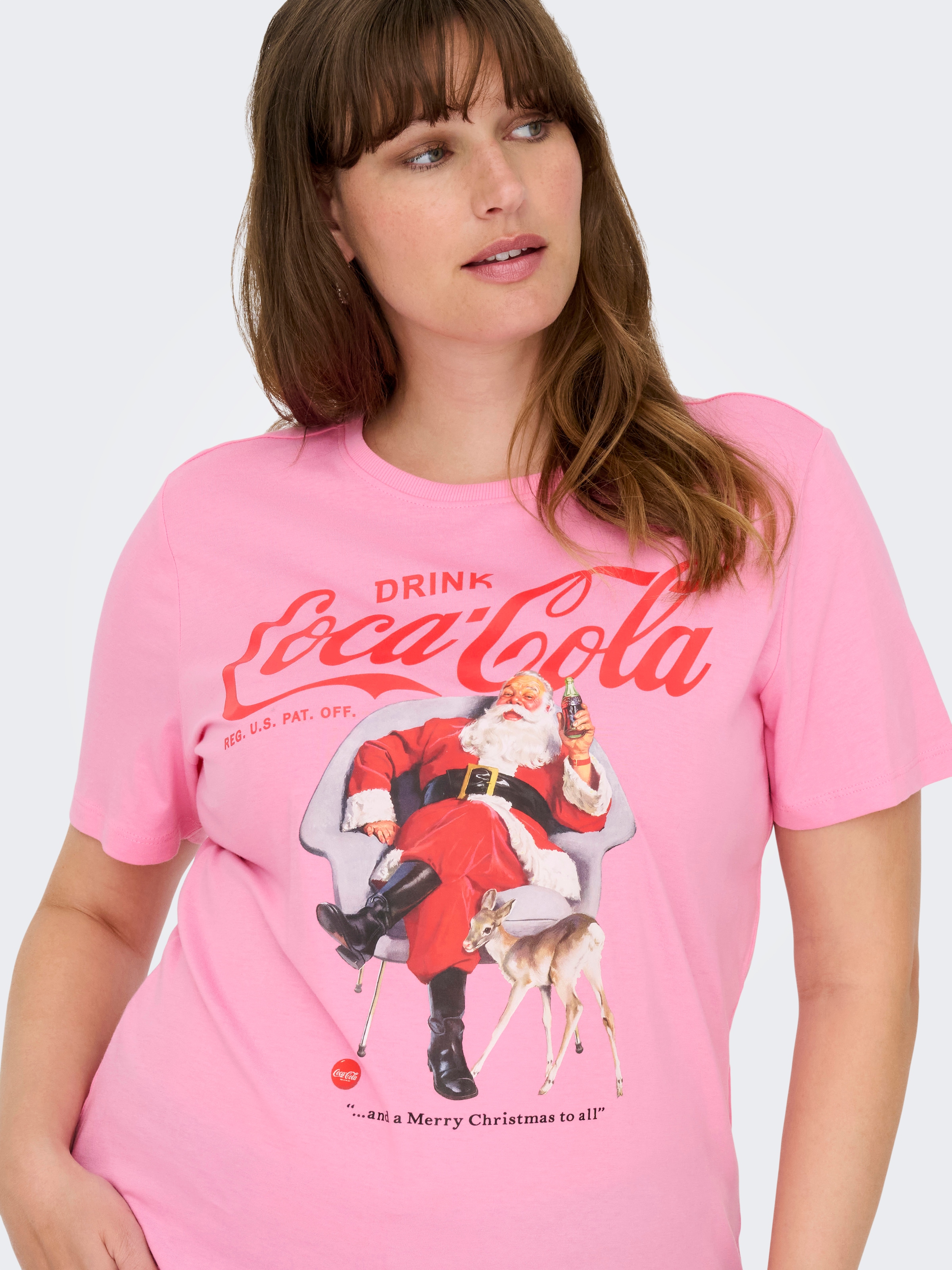 ONLY CARMAKOMA T-shirt à manches courtes »CARCOCA COLA XMAS LIFE S/S TOP JRS«