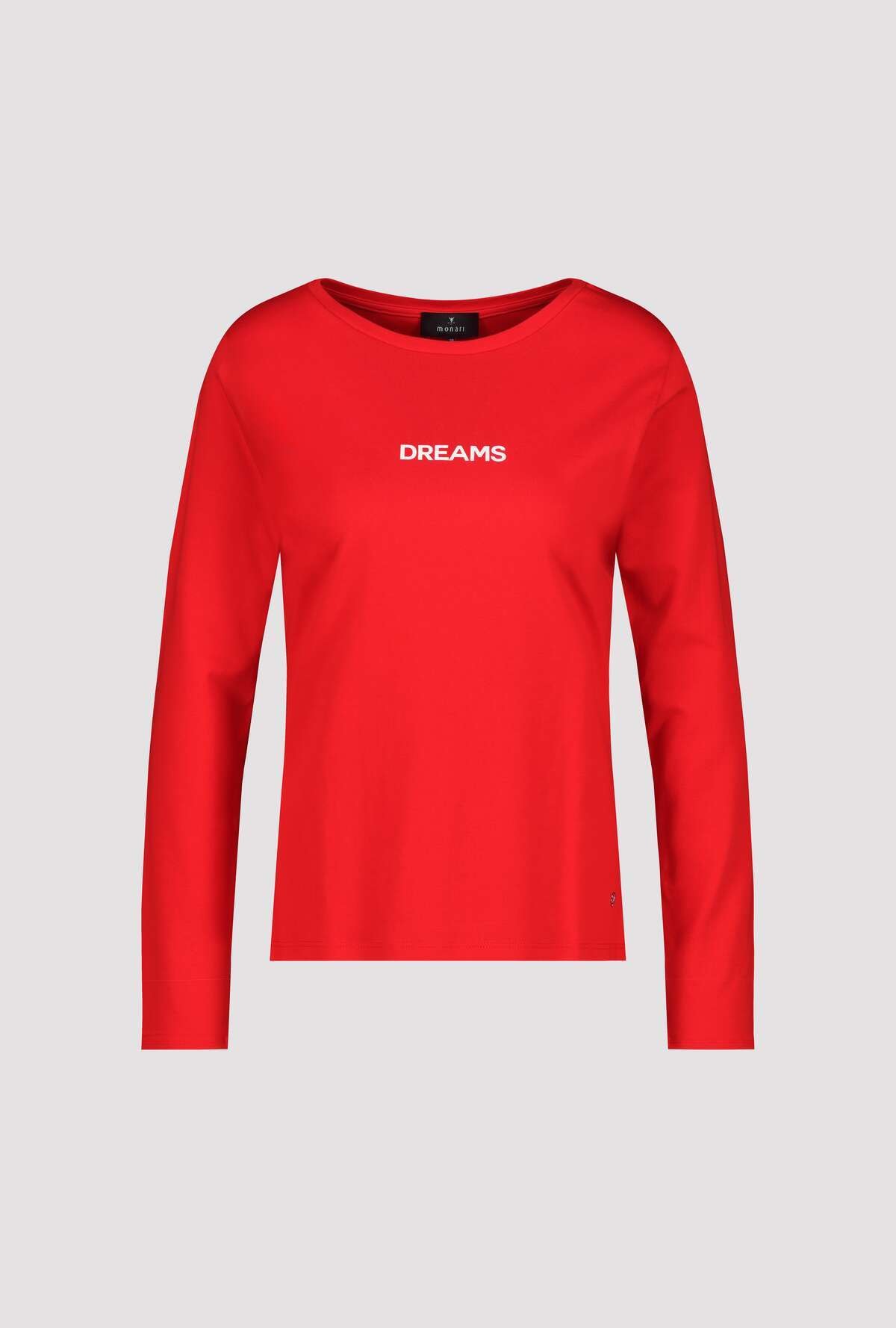 Monari T-shirt à manches longues »Shirt Dreams« U-Boot-Ausschnitt, Regular Fit, mit Schriftzug