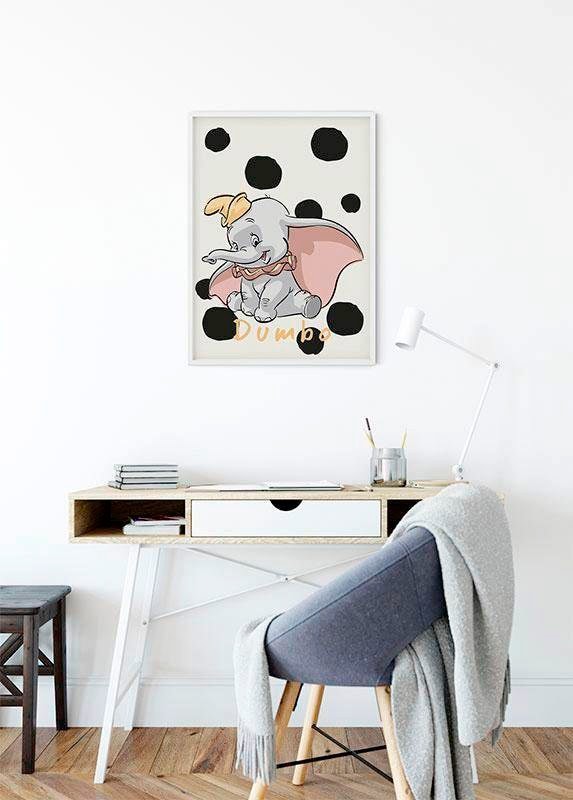 Komar Image »Dumbo Dots« 1 cuis tlg. Wandbild zur Dekoration im Kinderzimmer - ohne Rahmen
