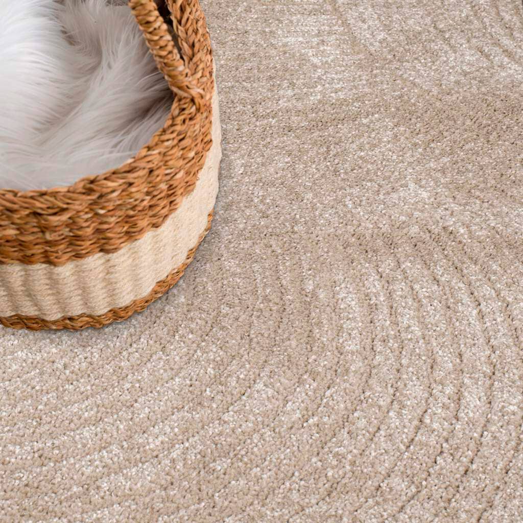 Carpet City Teppich »Friseé-Teppich FANCY 904« rechteckig 12 mm Höhe Läufer, Kurzflor Wohnzimmer, florale 3D-Optik, für Schlafzimmer