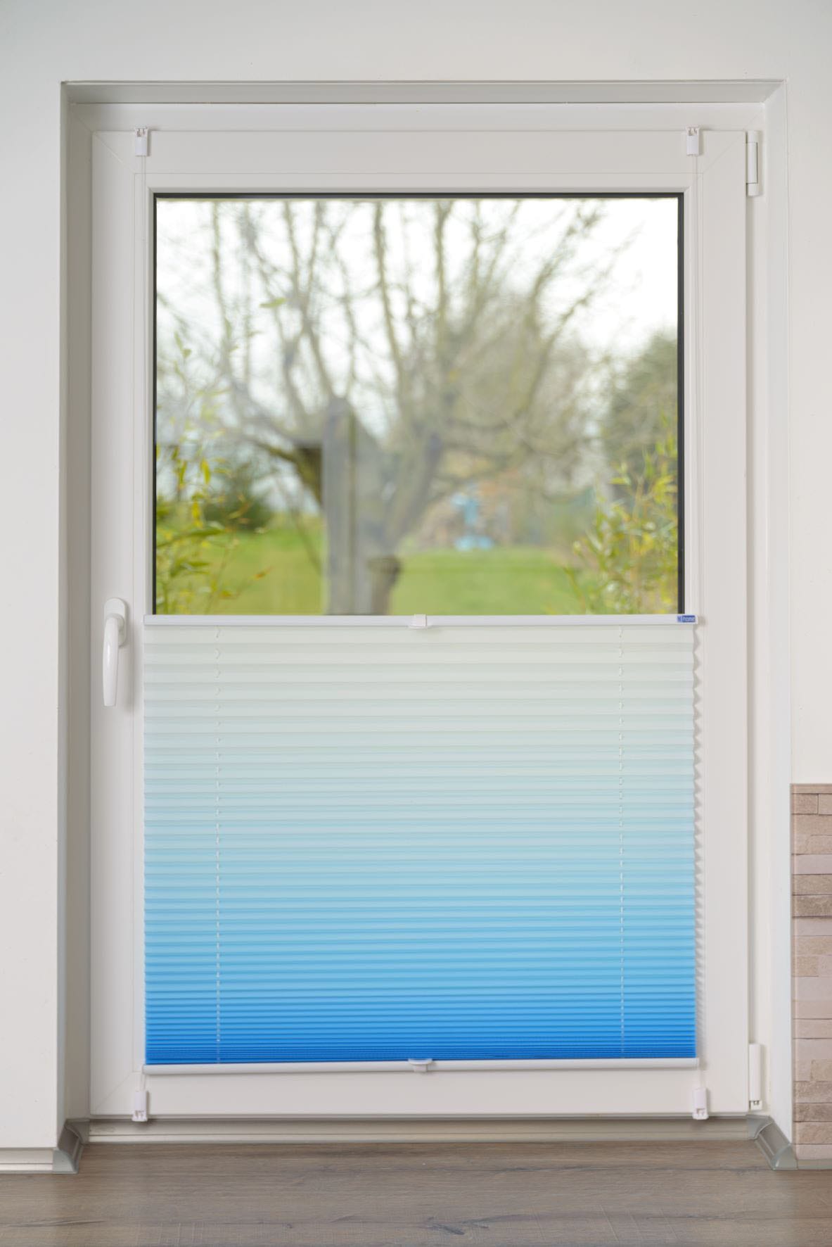 K-HOME Plissee »Farbverlauf Sunrise« Lichtschutz ohne Bohren verspannt