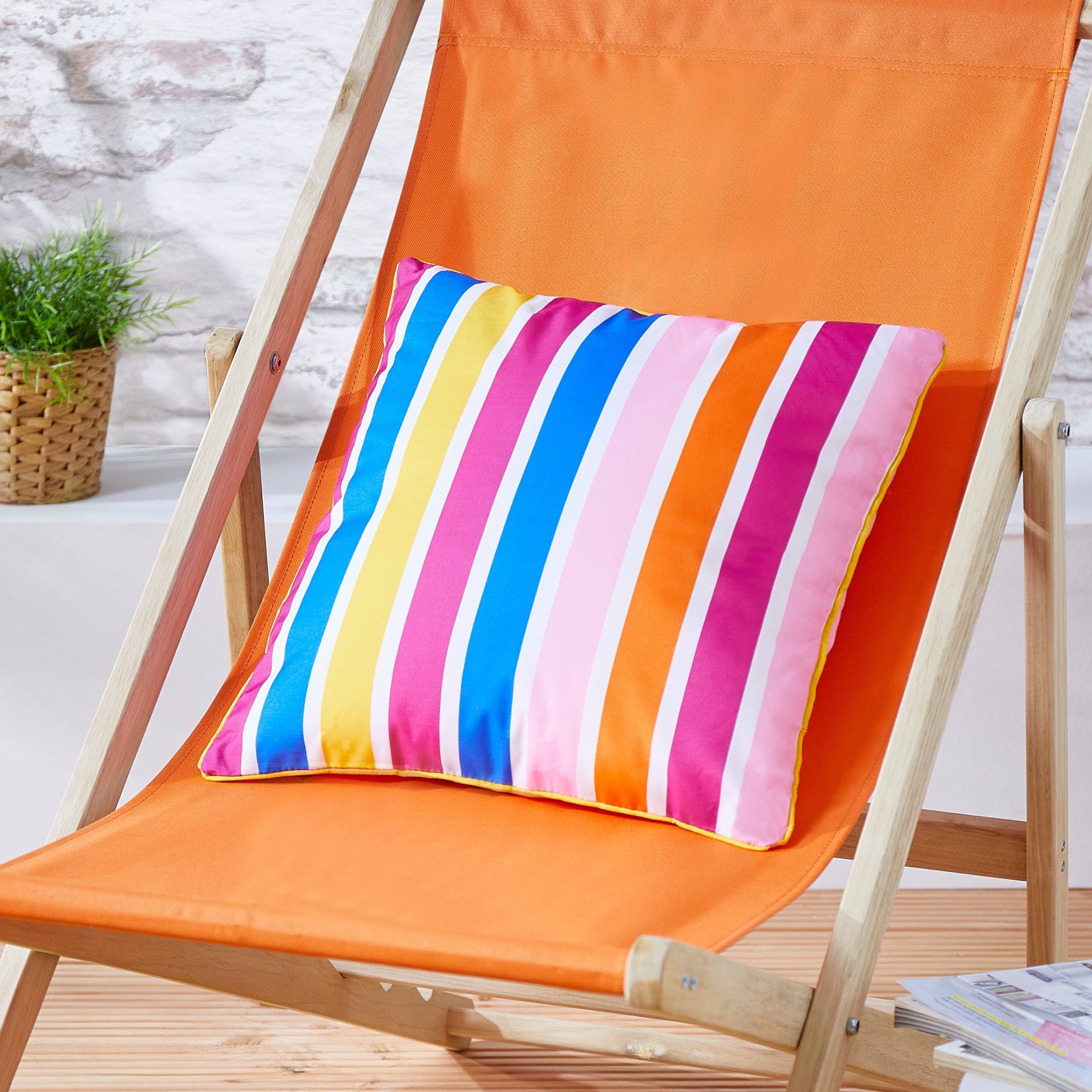 Andiamo Coussin décoratif »Helia, Kissenhülle mit Füllung« Sofakissen, modernes Design, eckig, 40x40, Outdoor geeignet