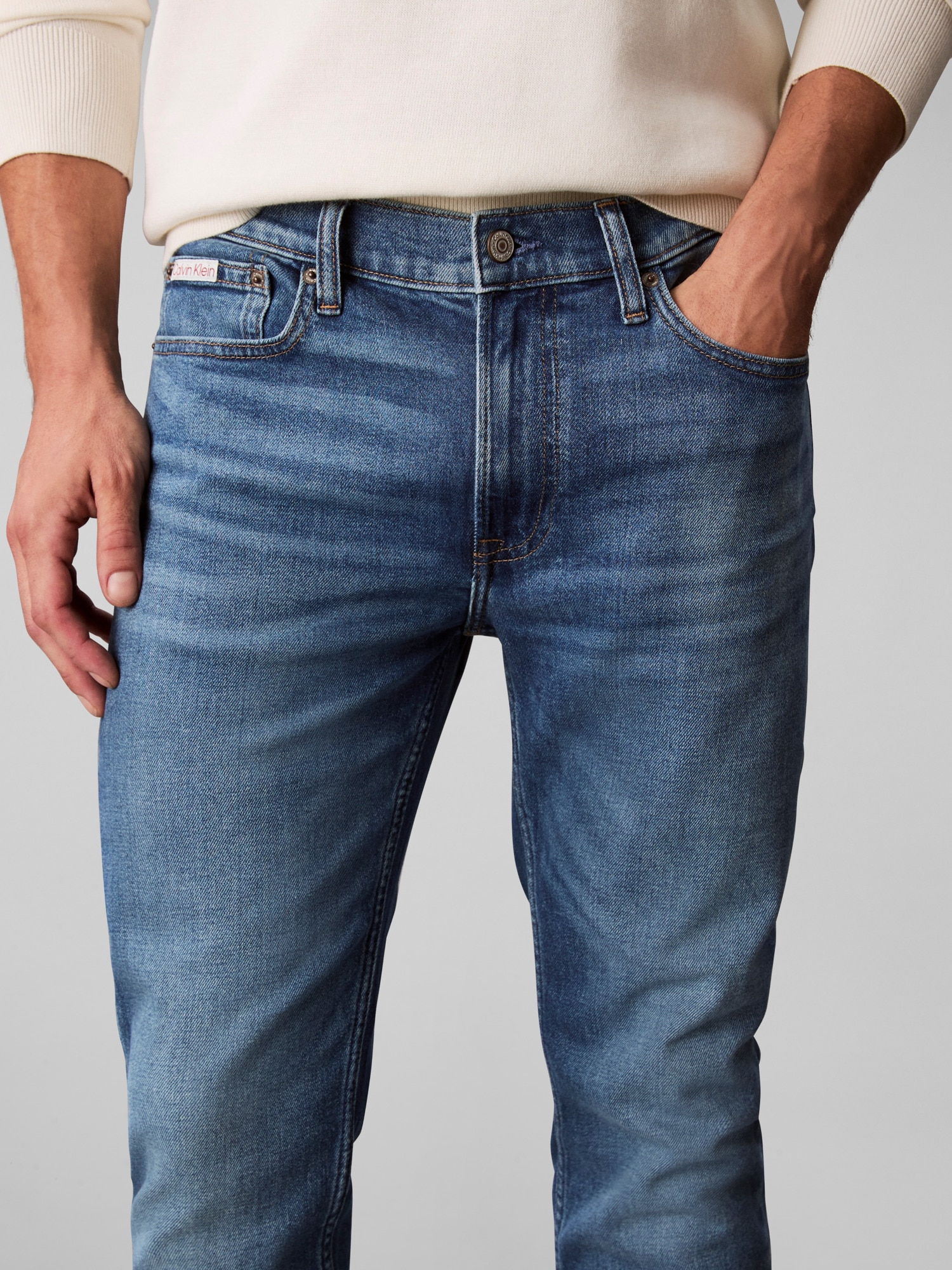 Calvin Klein Jeans Jeans slim »SLIM TAPER« mit Markenlabel