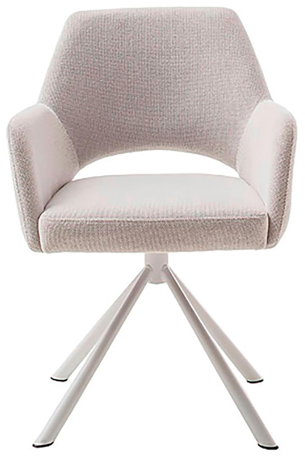 MCA furniture 4-Fussstuhl »BEVERLY« (Set) 2 Stk.Esszimmerstuhl,Chenilleoptik,360°drehbar,Sitzhöhe 49cm,belastbar 120kg