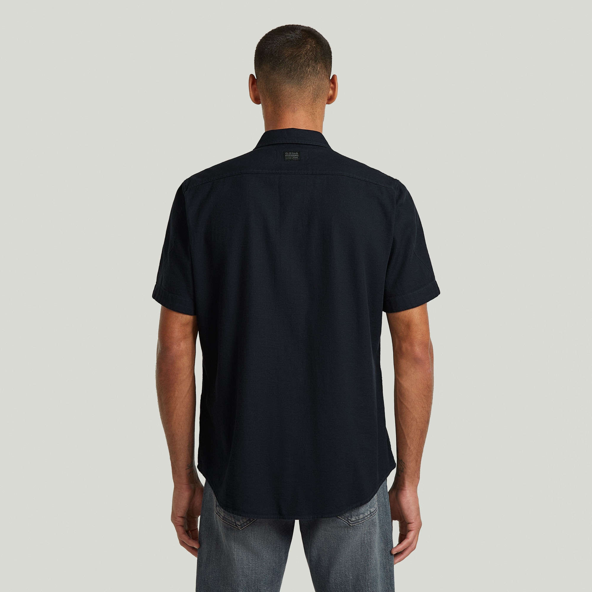 G-STAR Chemise à manches courtes »Marine Slim Shirt« avec poches appliquées