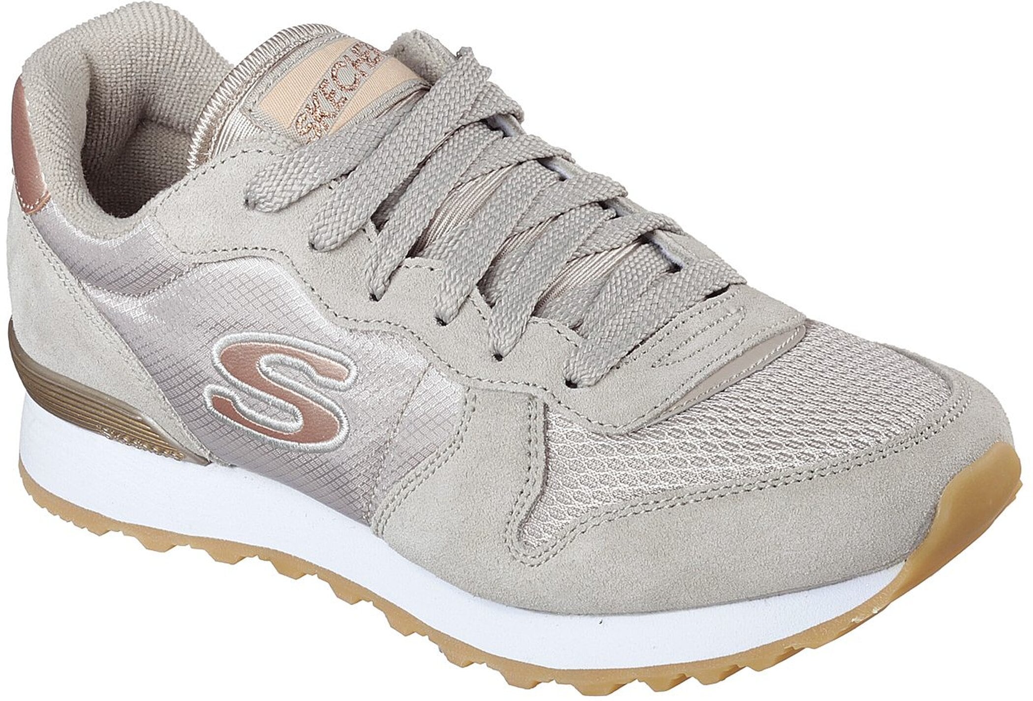 Skechers Sneakers »OG 85 - GOLDN GURL«  chaussure à lacets, chaussure de jogging rétro originale avec Air-Cooled Memory Foam®