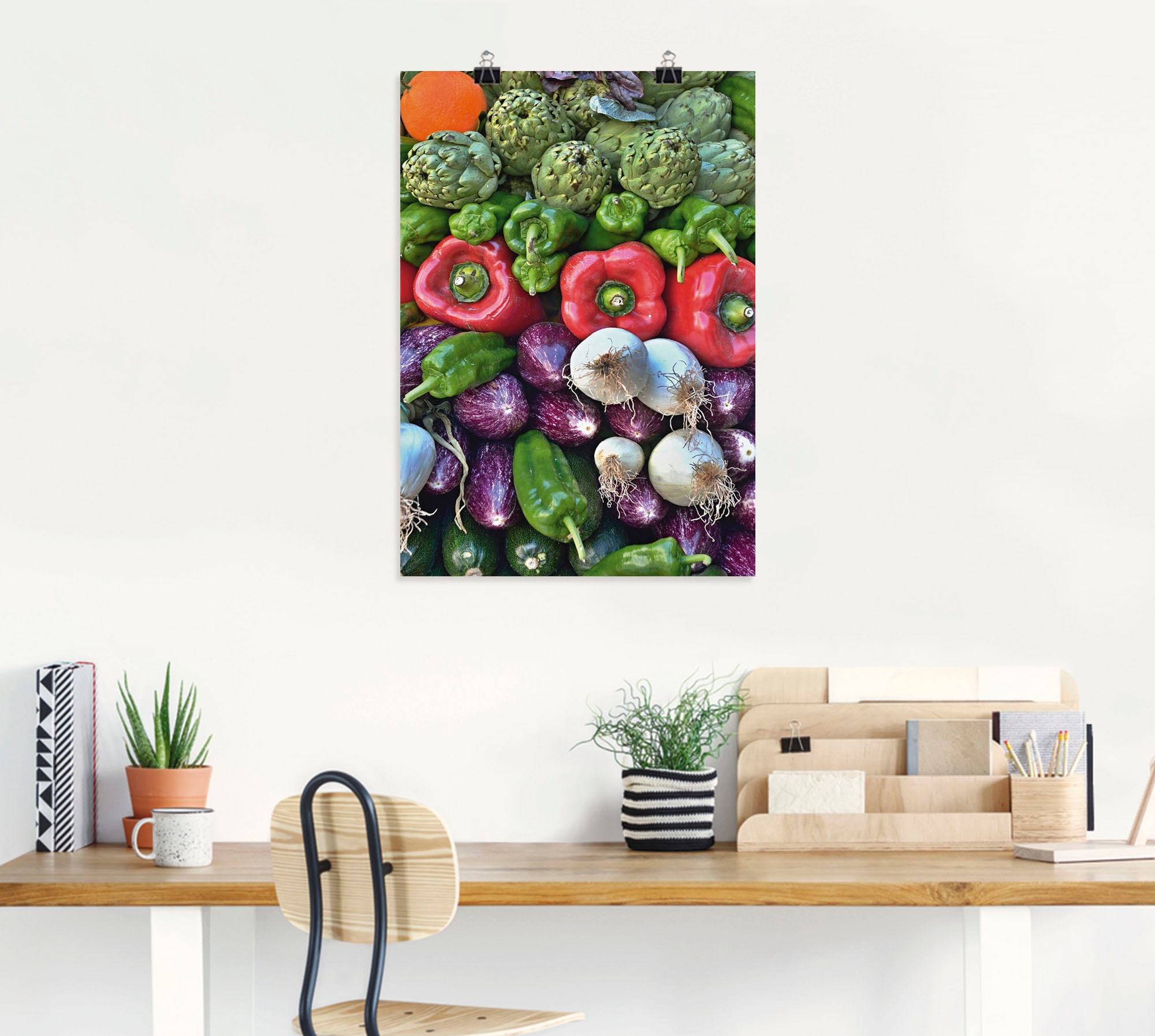 Artland Poster »Gemischtes Gemüse vom Markt« Lebensmittel 1 Stk. tlg. ohne Rahmen