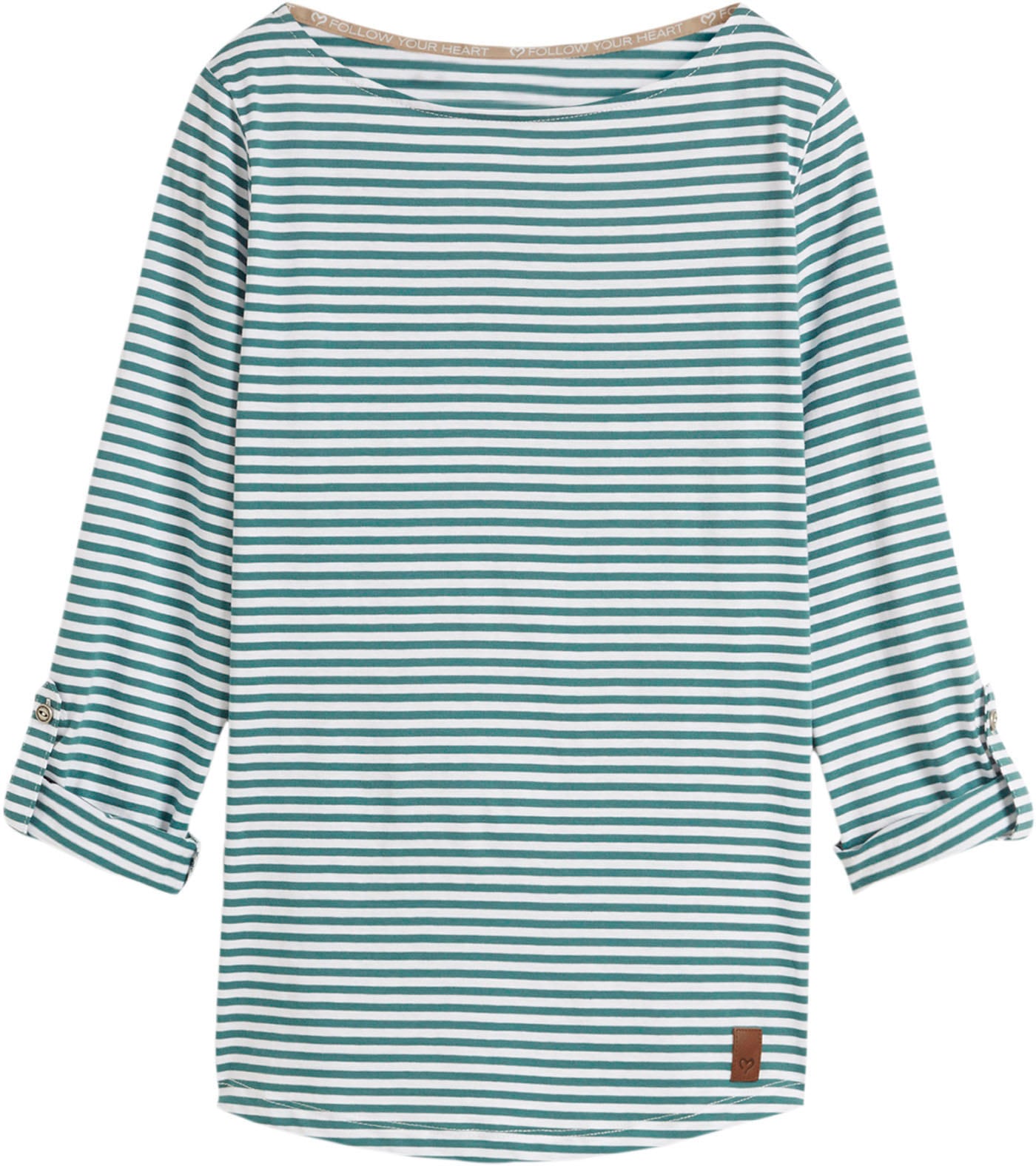 bonprix T-shirt à manches longues »Langarmshirt aus reiner Baumwolle« bequeme Passform, Langarm, für Alltag, aus reiner Baumwolle