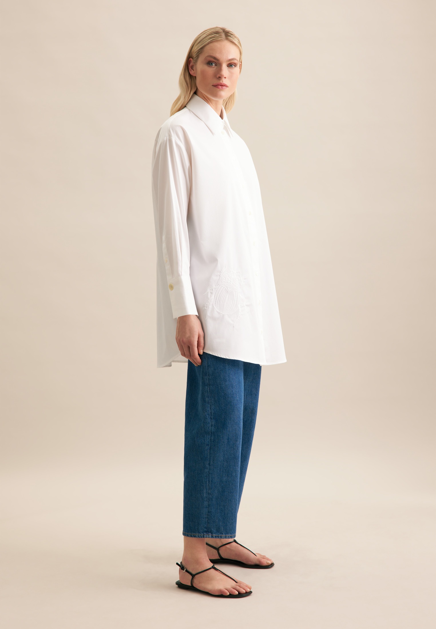 seidensticker Blouse chemise »Schwarze Rose« 1/1 Uni