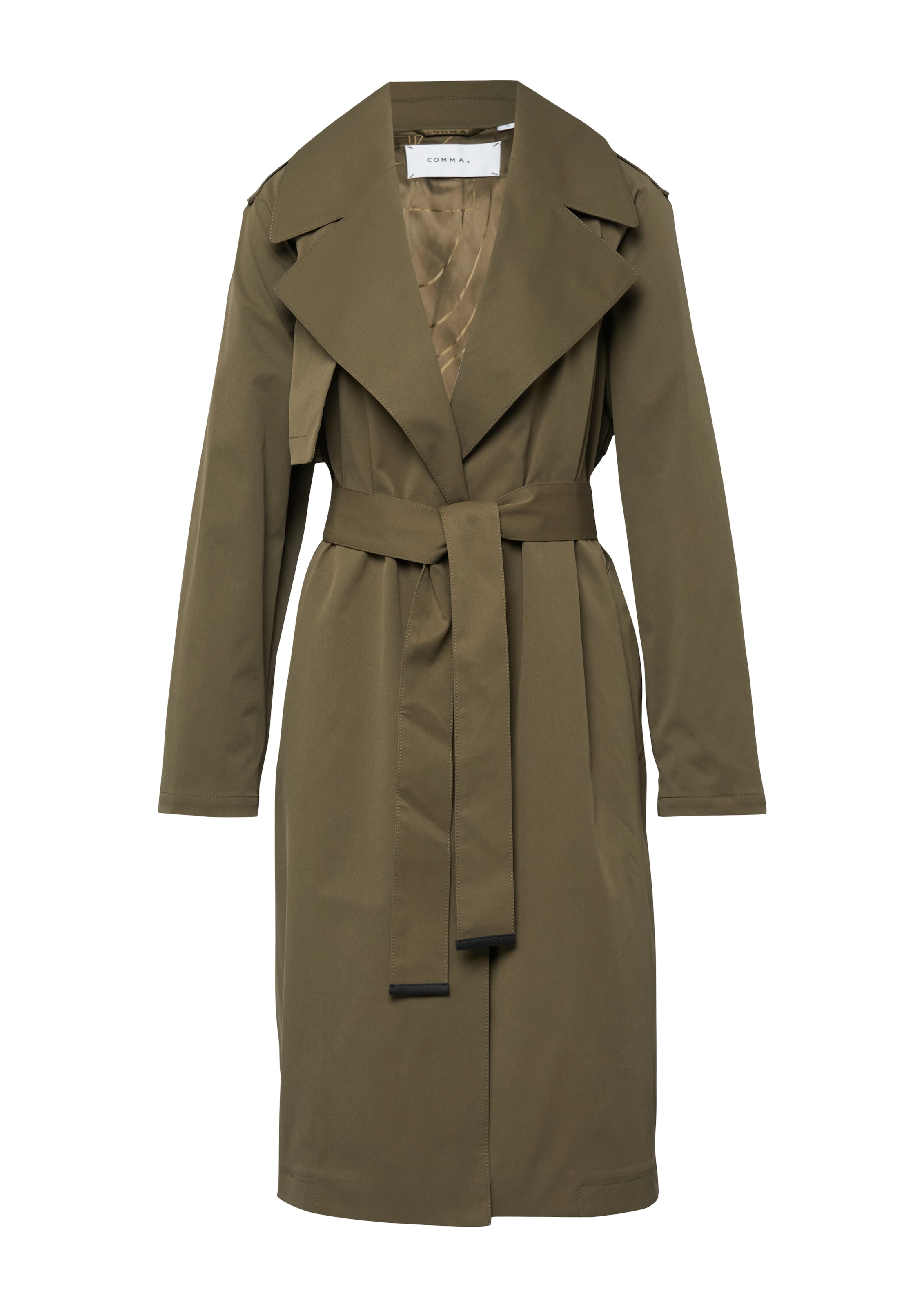 Comma Trench-coat mit Bindegürtel