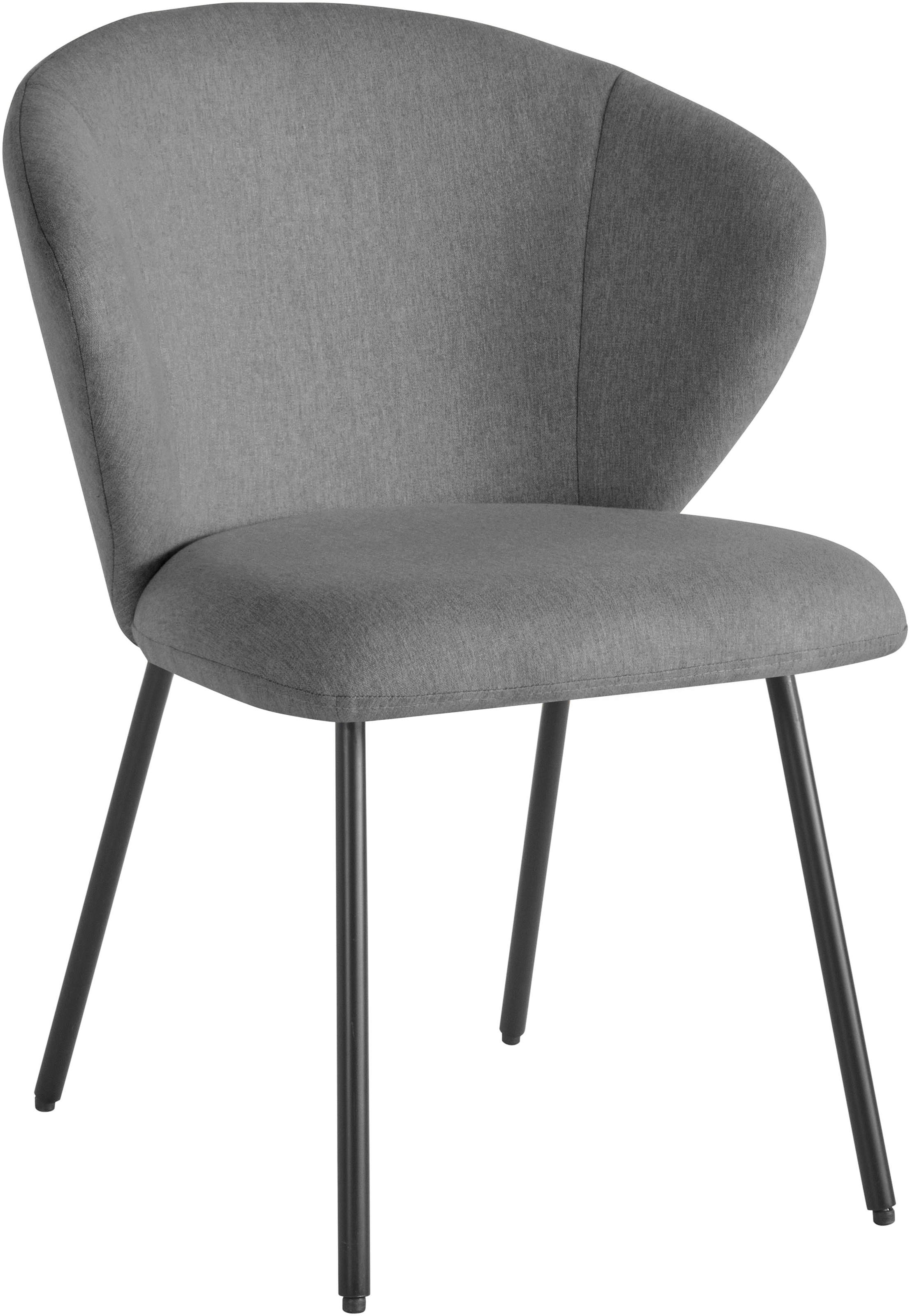 LeGer Home by Lena Gercke Chaise de salle à manger »Galilea« (Ensemble) 2 cuismit elegantem Strukturstoffbezug und stabilem Metallfuss