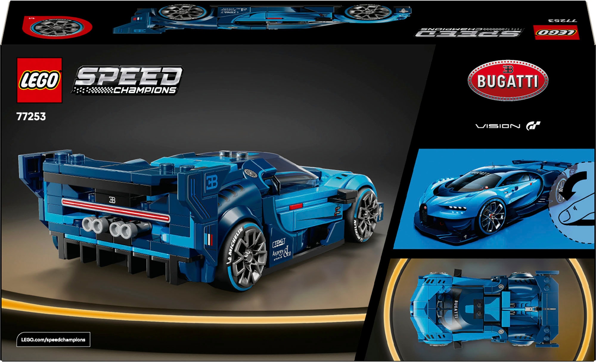 LEGO® Konstruktionsspielsteine »Bugatti Vision GT Hypersportwagen (77253), LEGO Speed Champions« Made in Europe