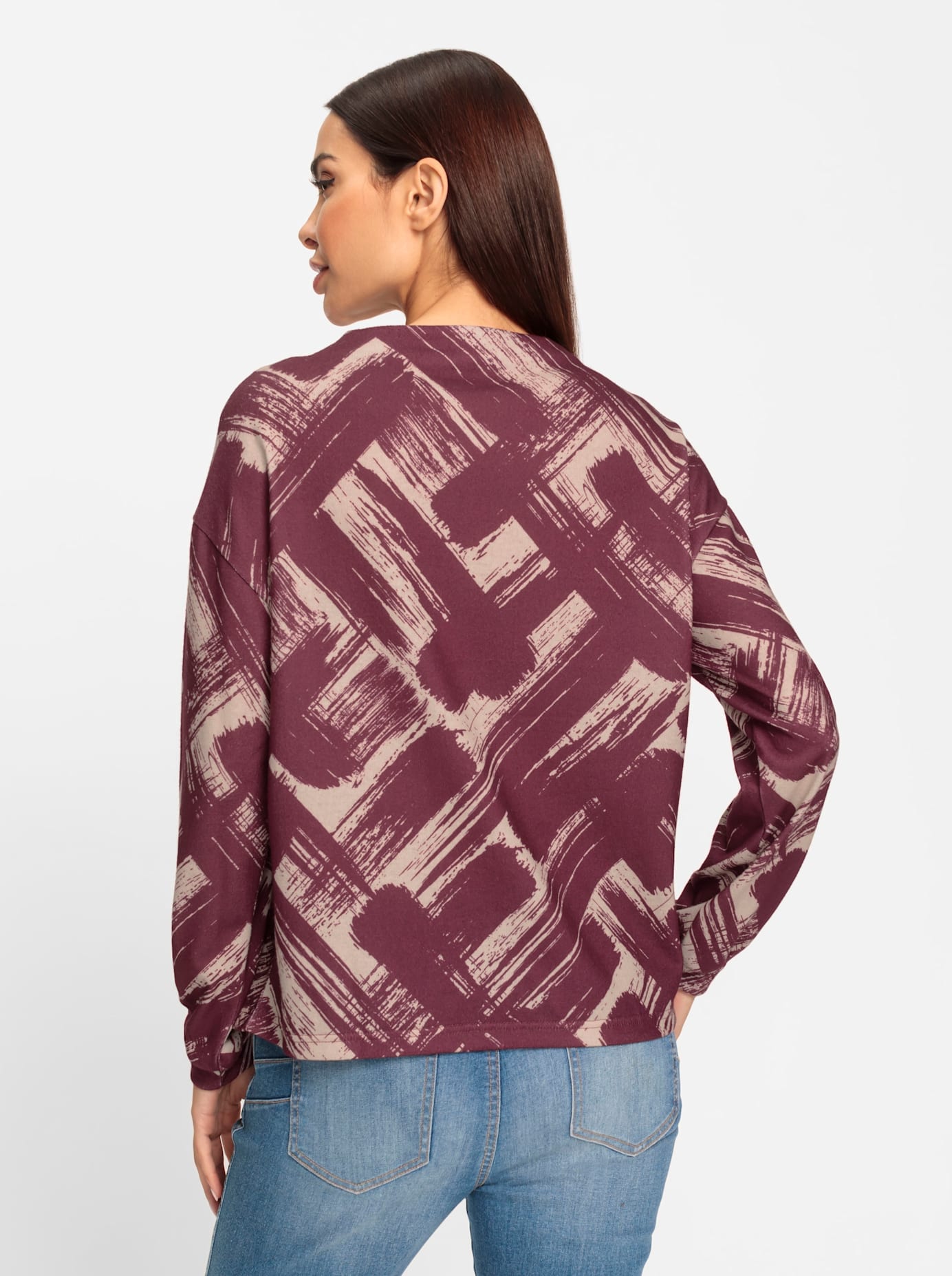 heine Langarmshirt »Druck-Shirt« 1 Stk. tlg.