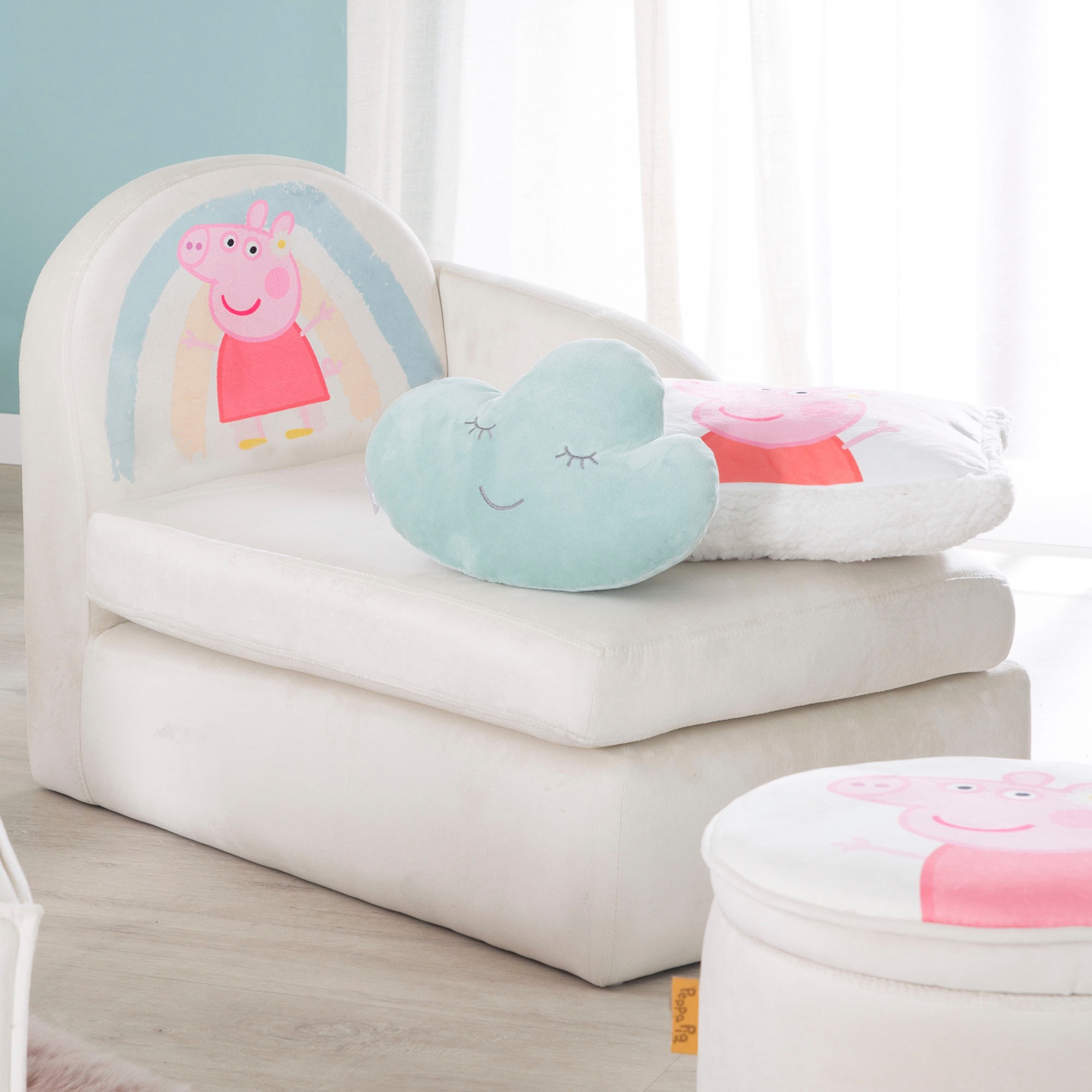 roba® Kindersofa »Peppa Pig« mit seitlicher Armlehne