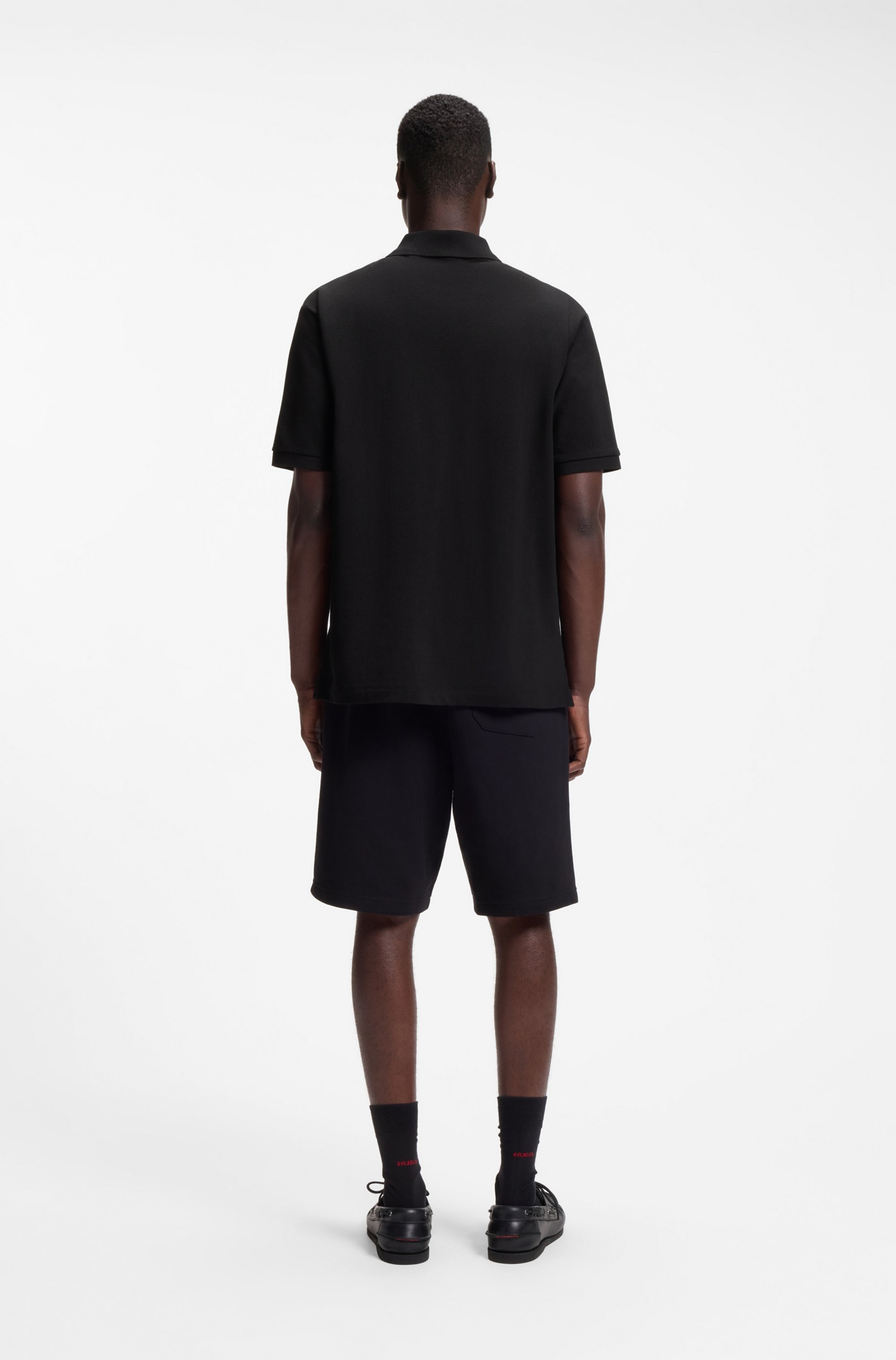 HUGO Polo »Nolitos« Polokragen, Loose Fit, reine Baumwolle