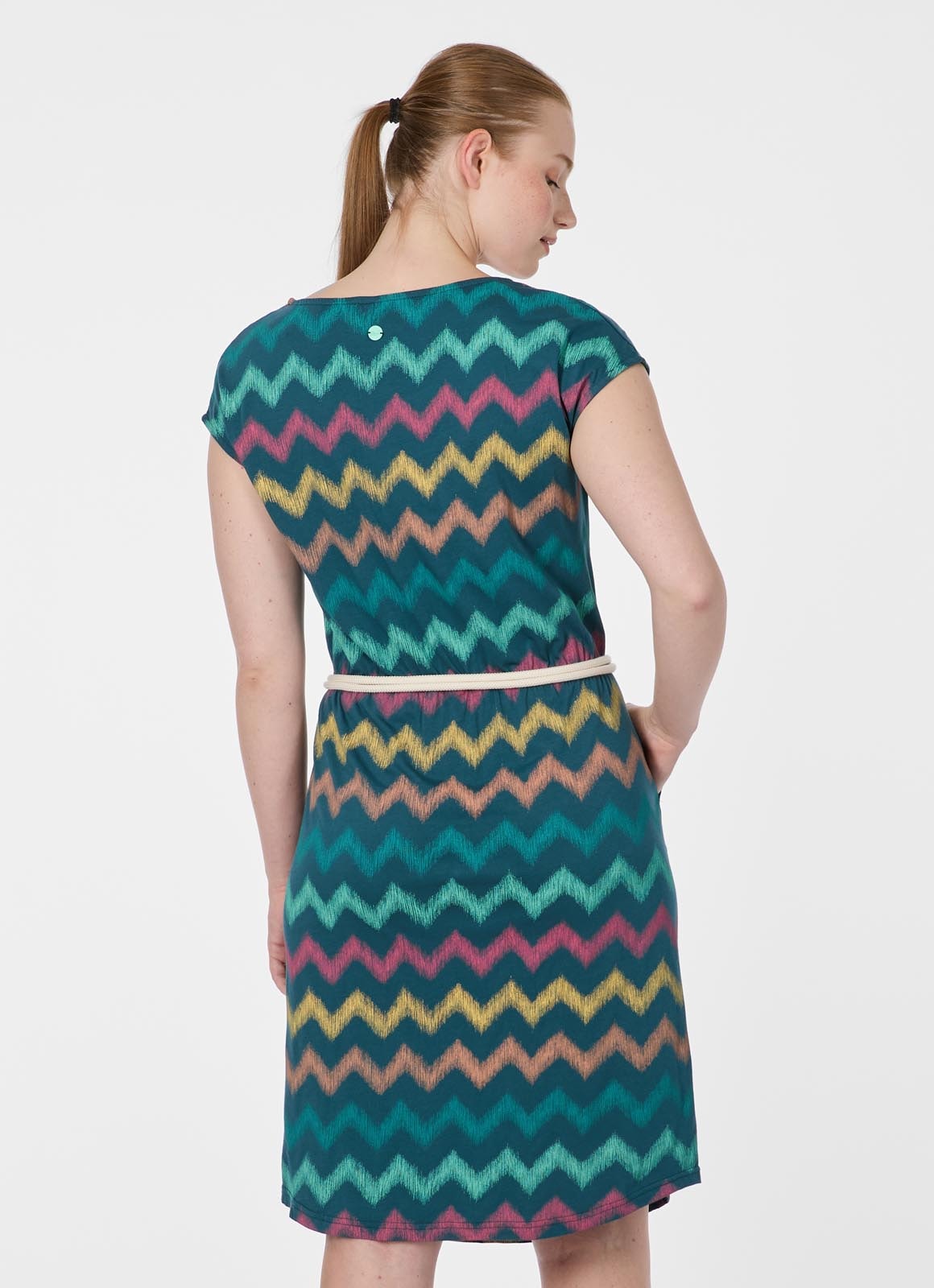 Ragwear Robe d'été »LILITHE PRINT« 2 tlg. Baumwoll-Modal-Mix mit Eingrifftaschen und Gürtel