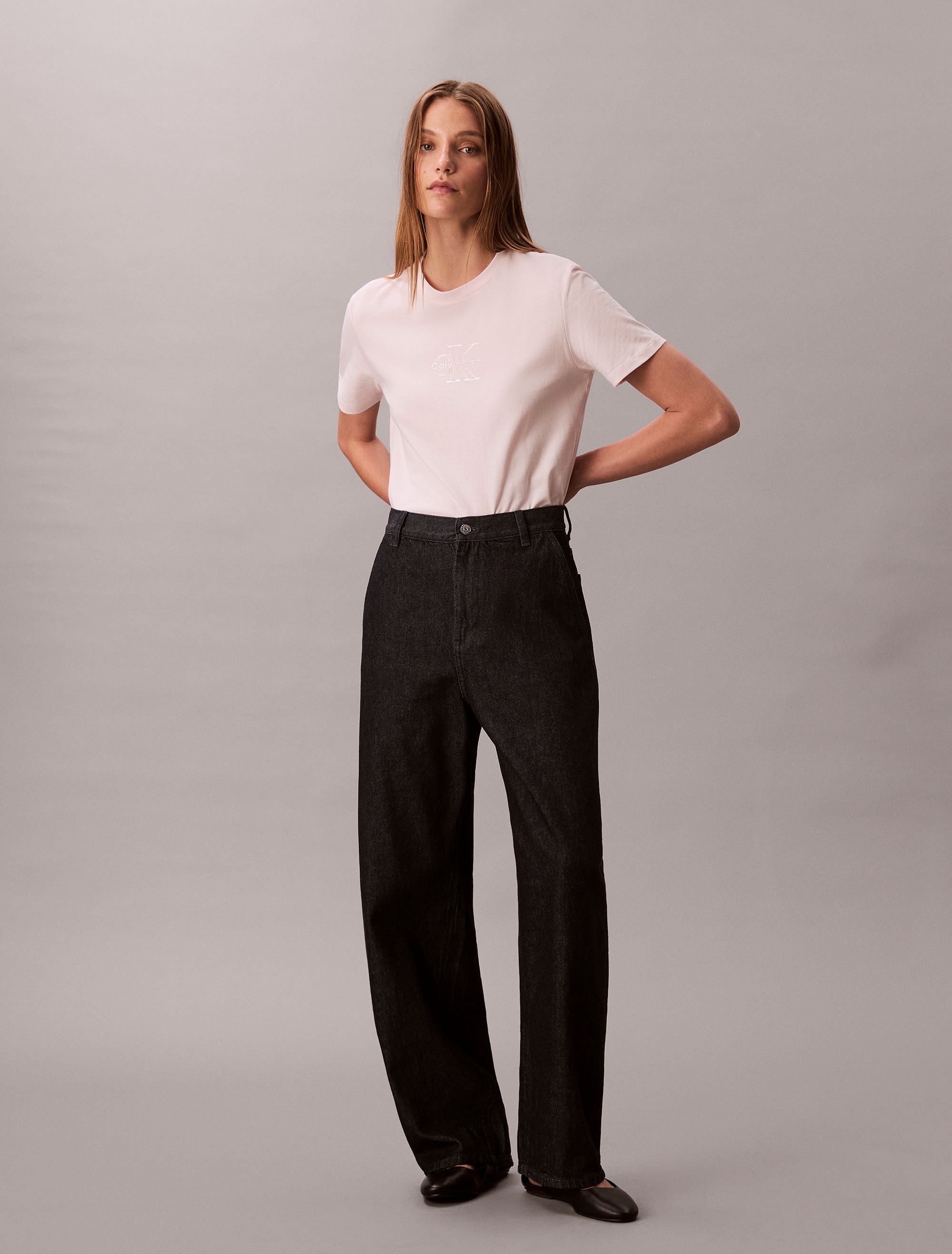 Calvin Klein Jeans T-Shirt »SS CLASSIC FOIL MONOLOGO TEE« Mit Metallic-Logo