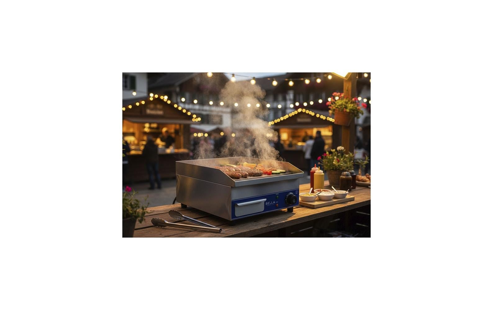   Teppanyakigrill »Berger Lanz D360 Chromstahl 2100 W« 2100 W