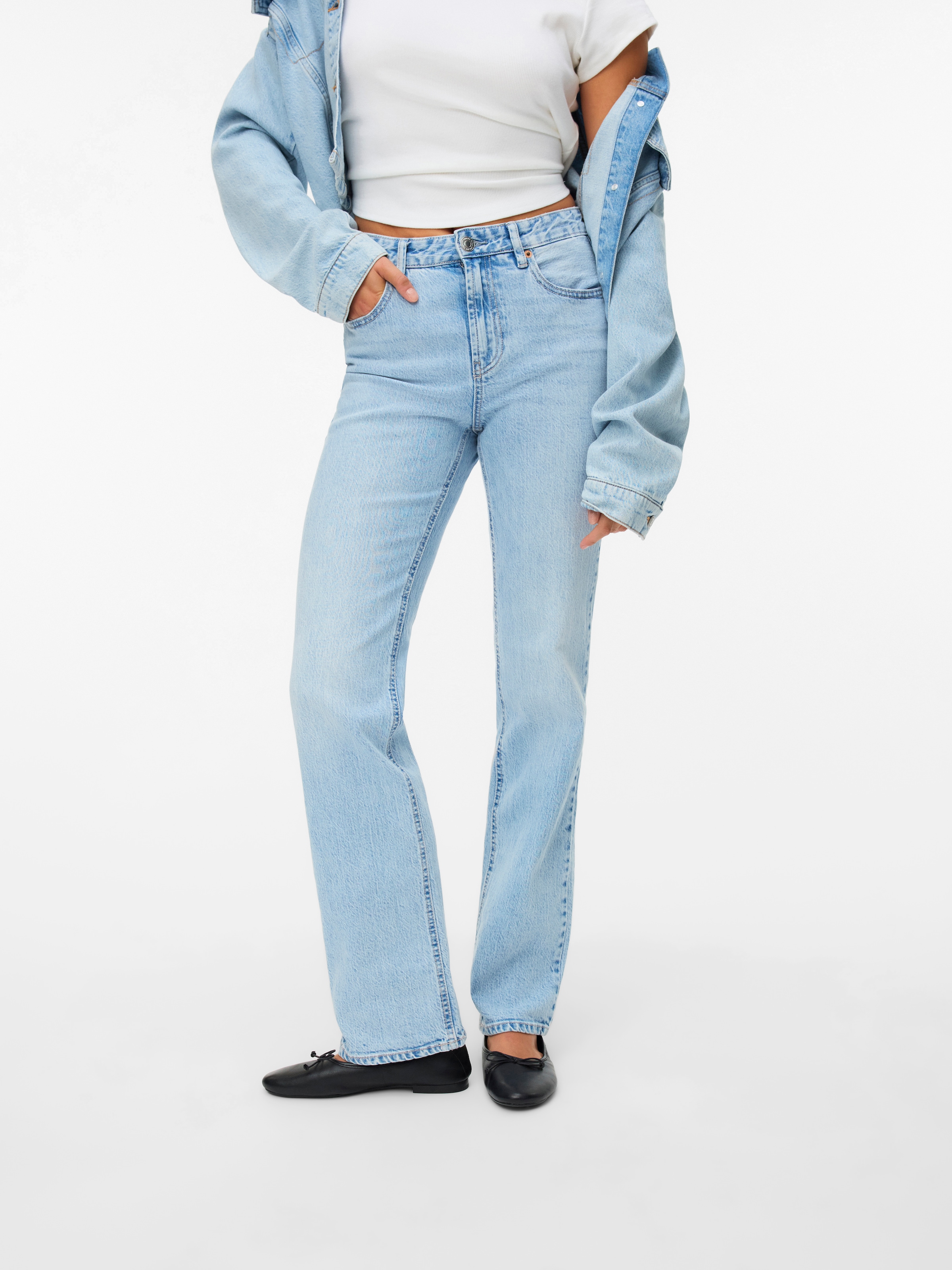 Vero Moda Jeans droit »VMTESSA HR STRAIGHT JEANS LI3010 GA NOOS«