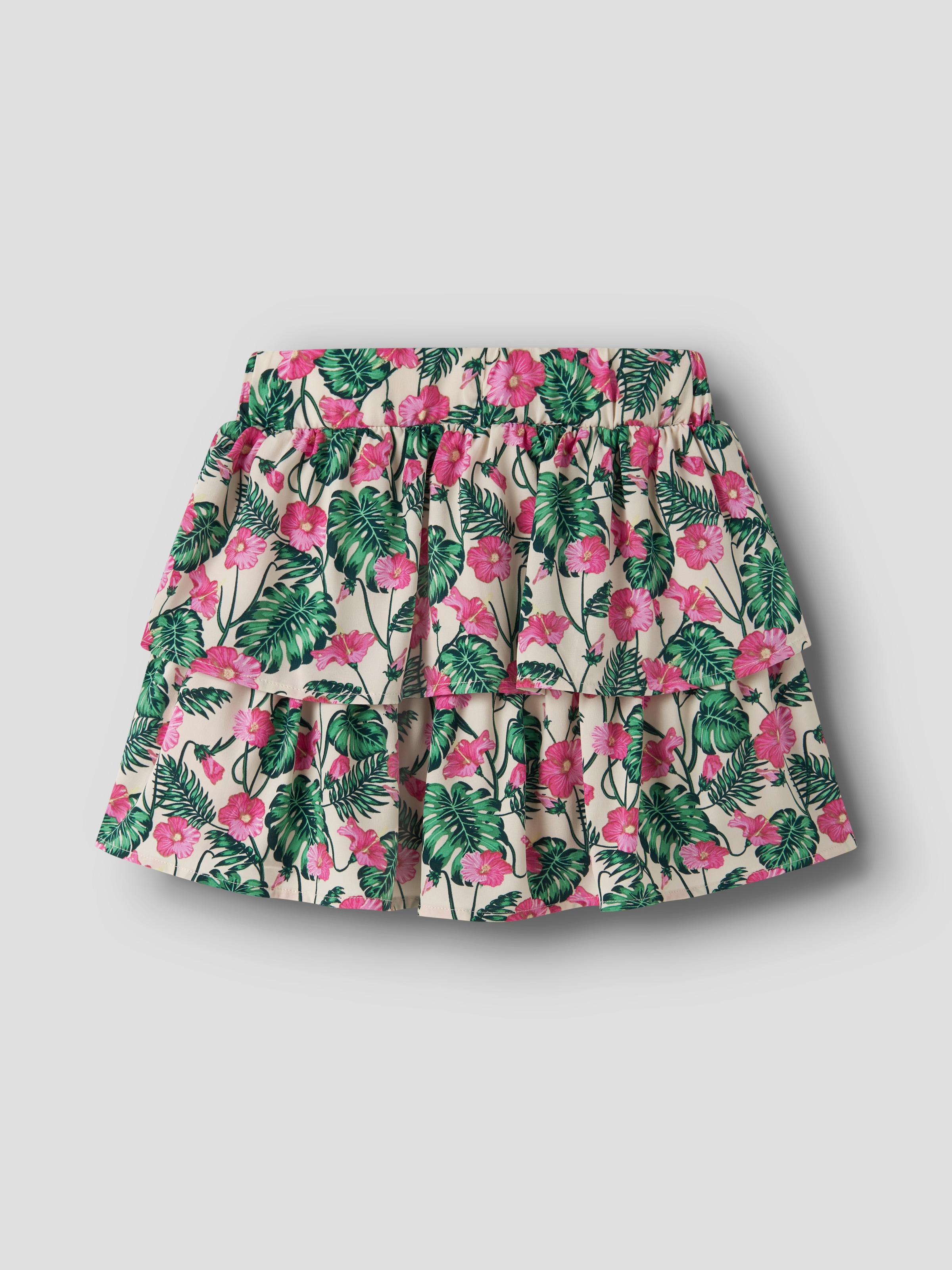 Name It Jupe à volants »NKFVINAYA SKIRT FFF NOOS« Fibre synthétique, stretch, imprimé intégral