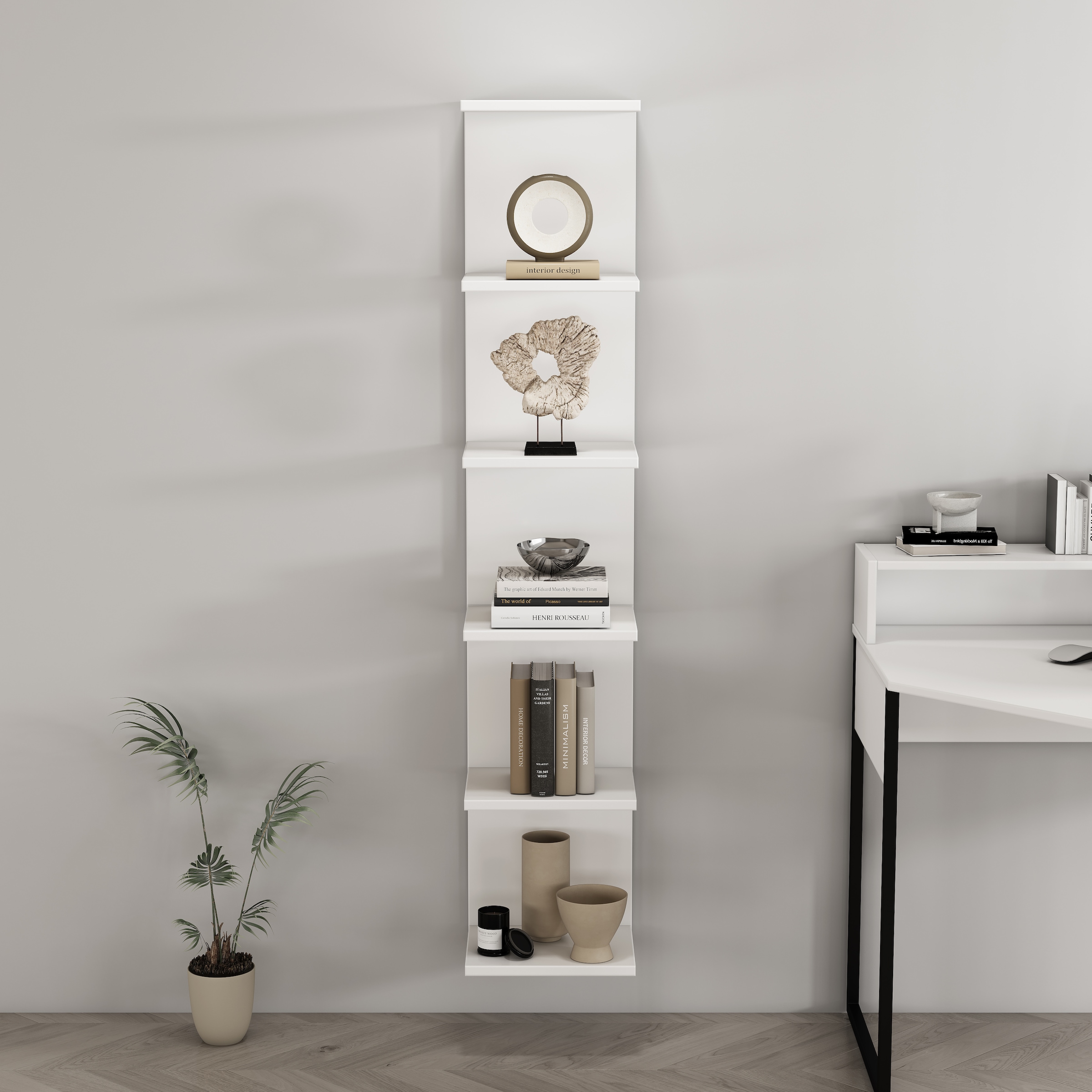 GOODproduct Étagère murale »Moid« dekorativer Stauraum, Wandmontage