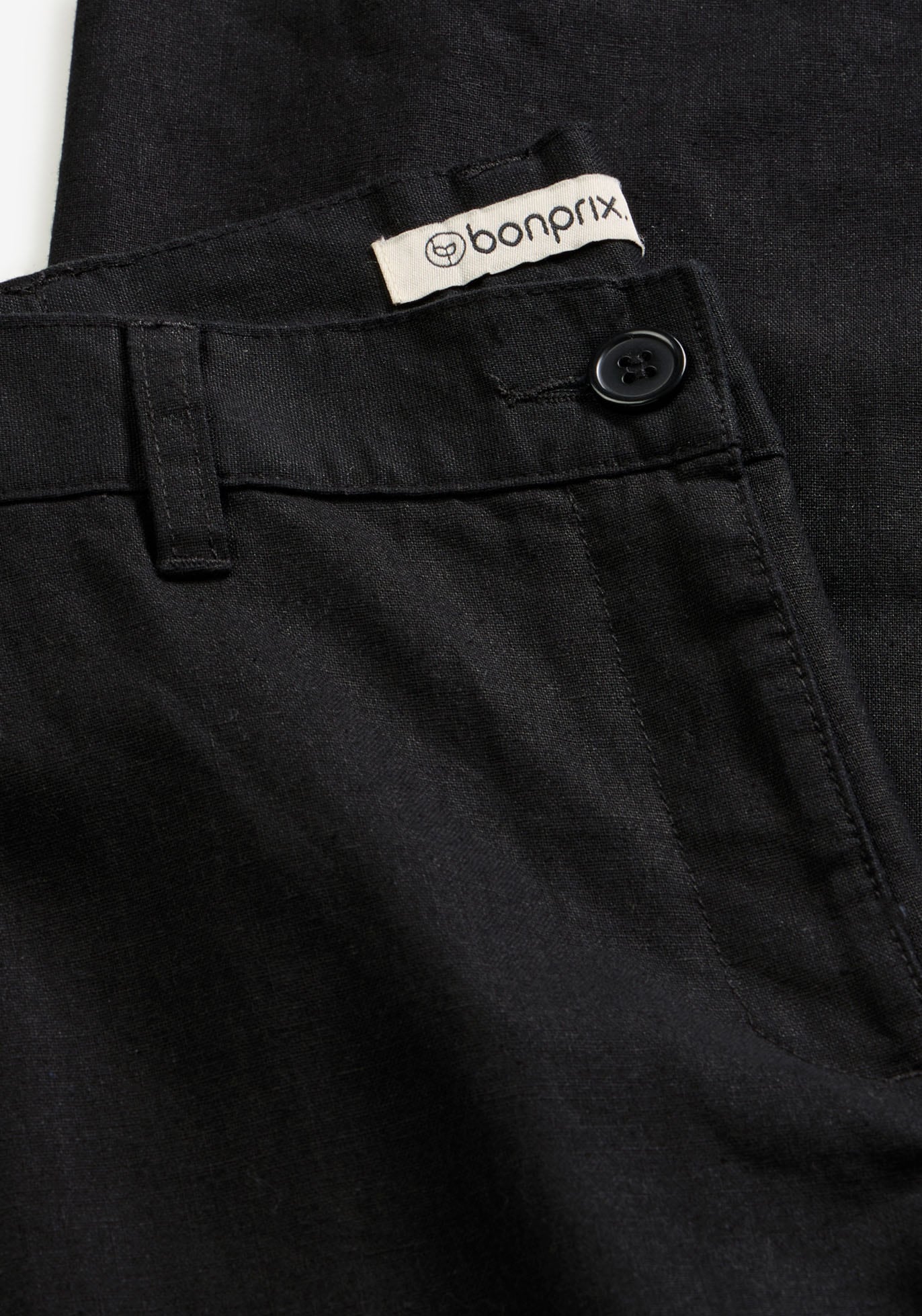 bonprix Leinenhose  aus Leinen-Baumwoll-Mix, Loose Fit, komfortable Leibhöhe