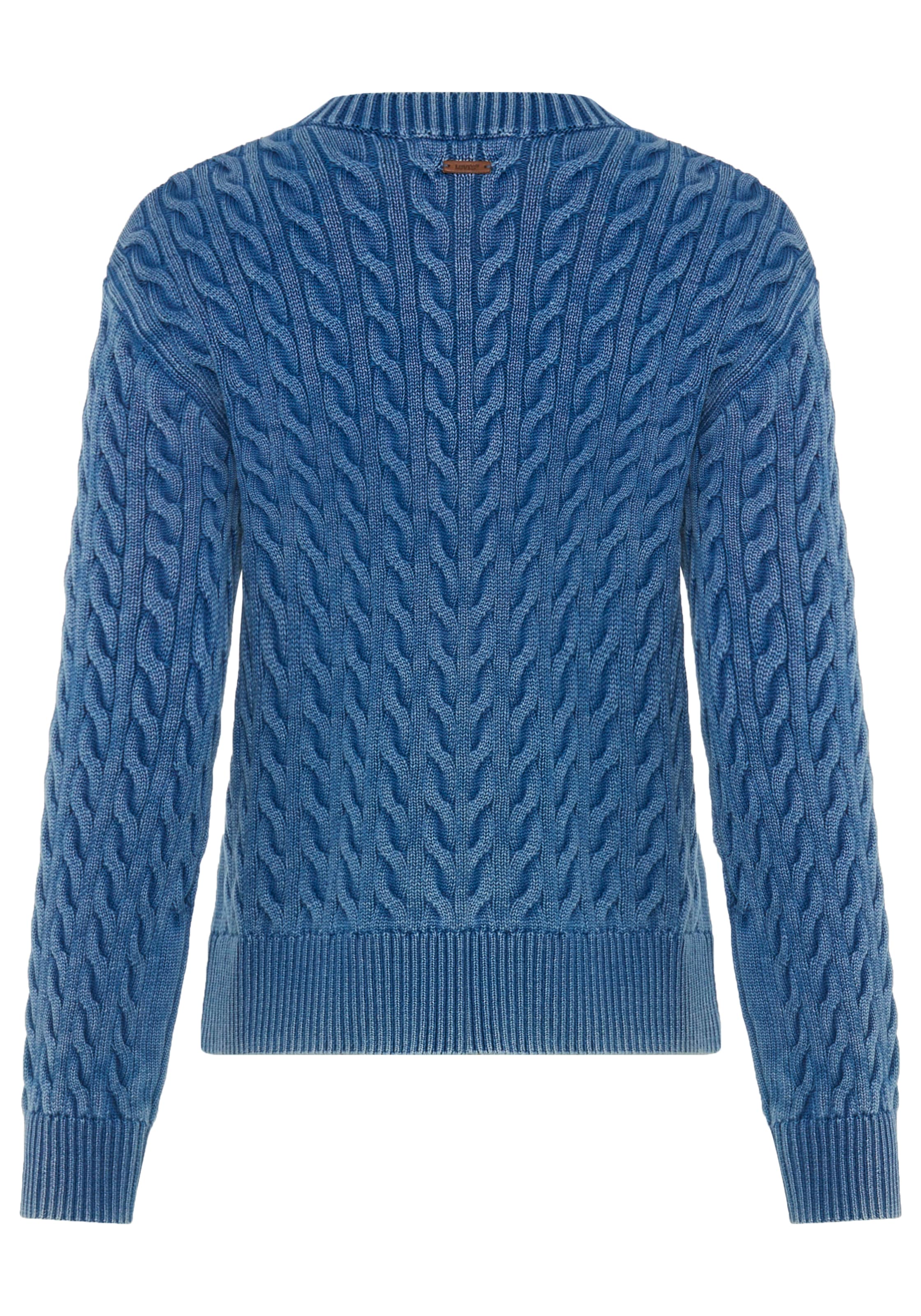 Levi's® Rundhalspullover »BOYFRIEND CREW PU« Mit Zopfmuster