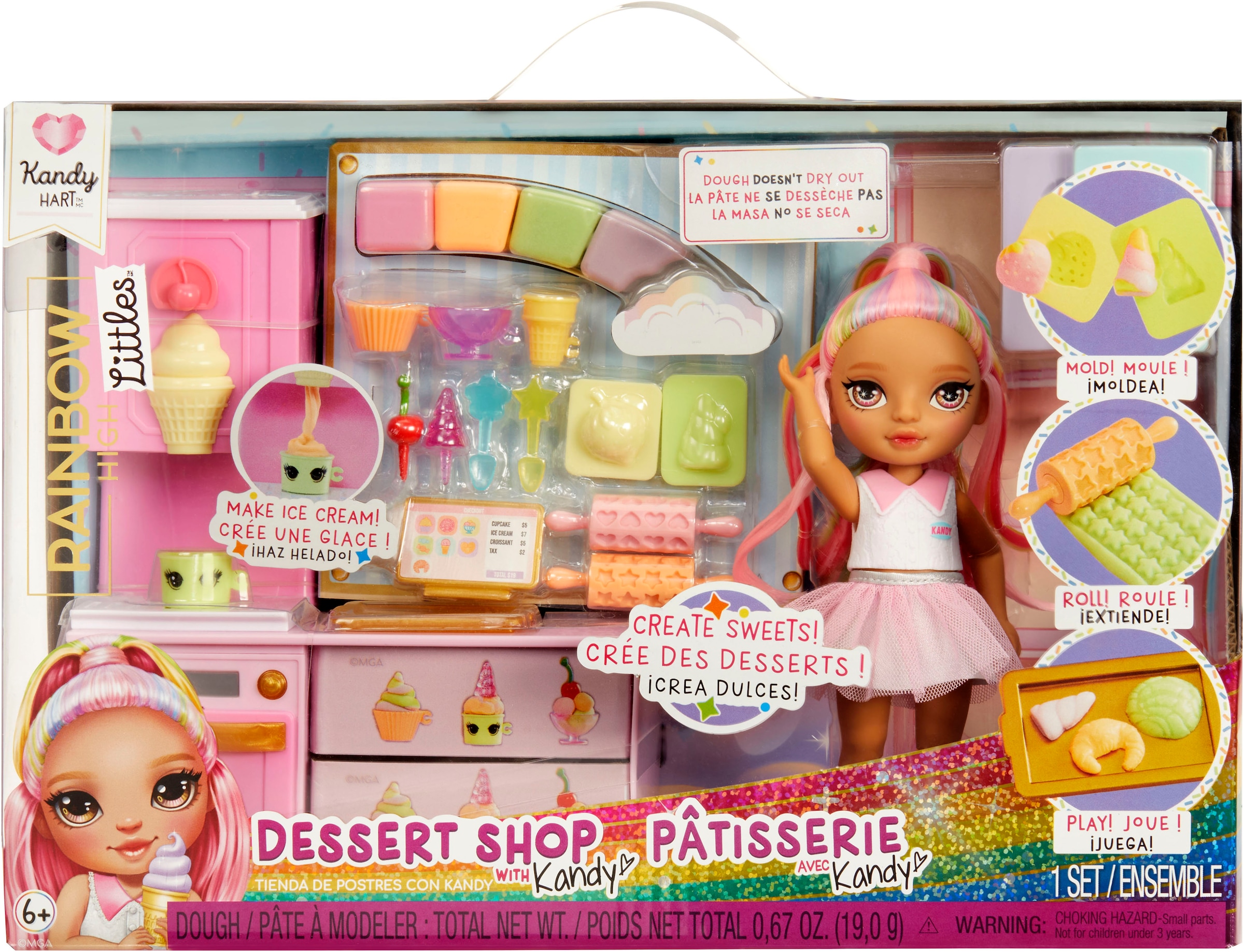 RAINBOW HIGH Minipuppe »Rainbow High Little Dessert Shop with Kandy Playset«