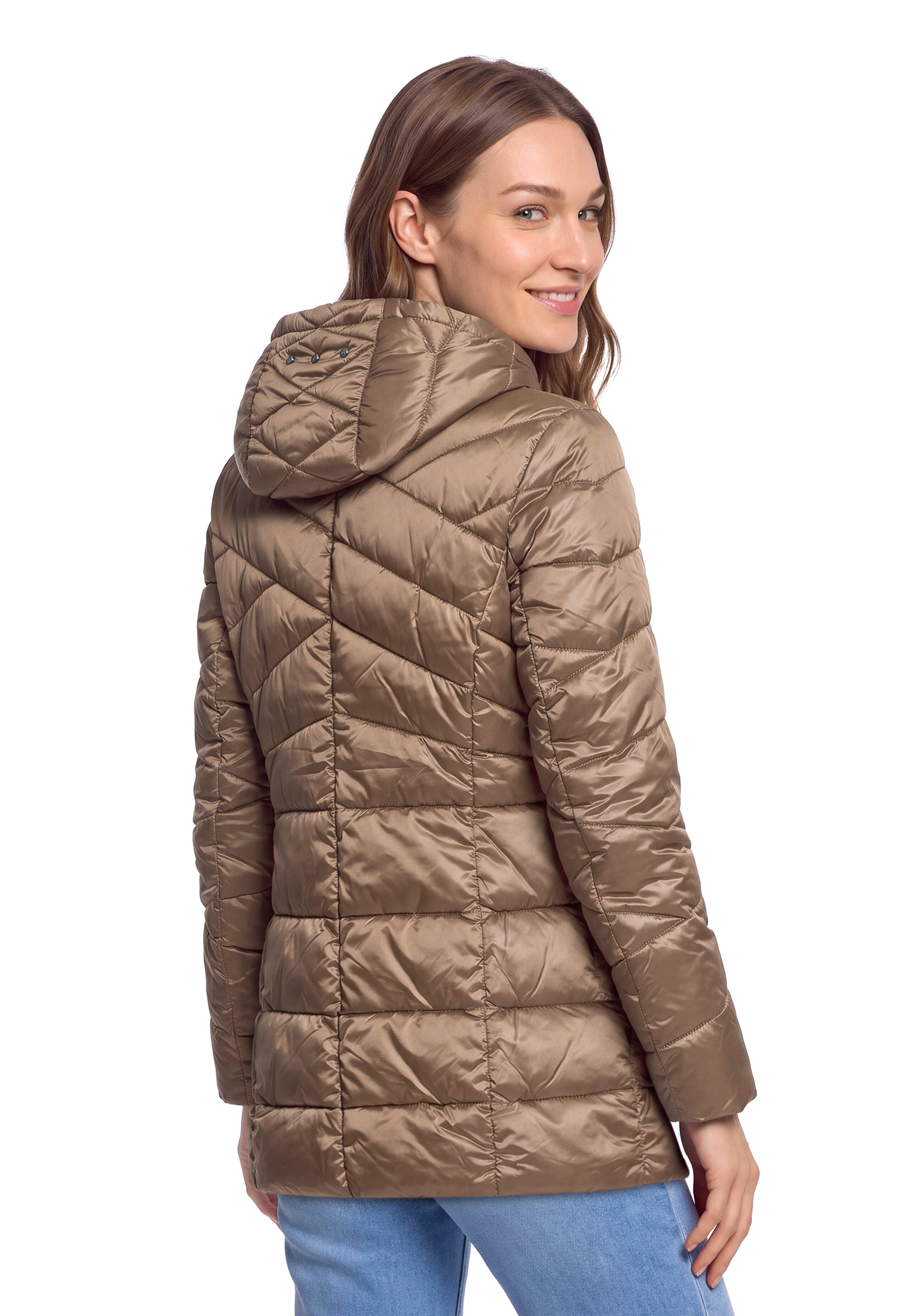 Gil Bret Steppjacke mit Kapuze Winterjacke mit abnehmbarer Kapuze